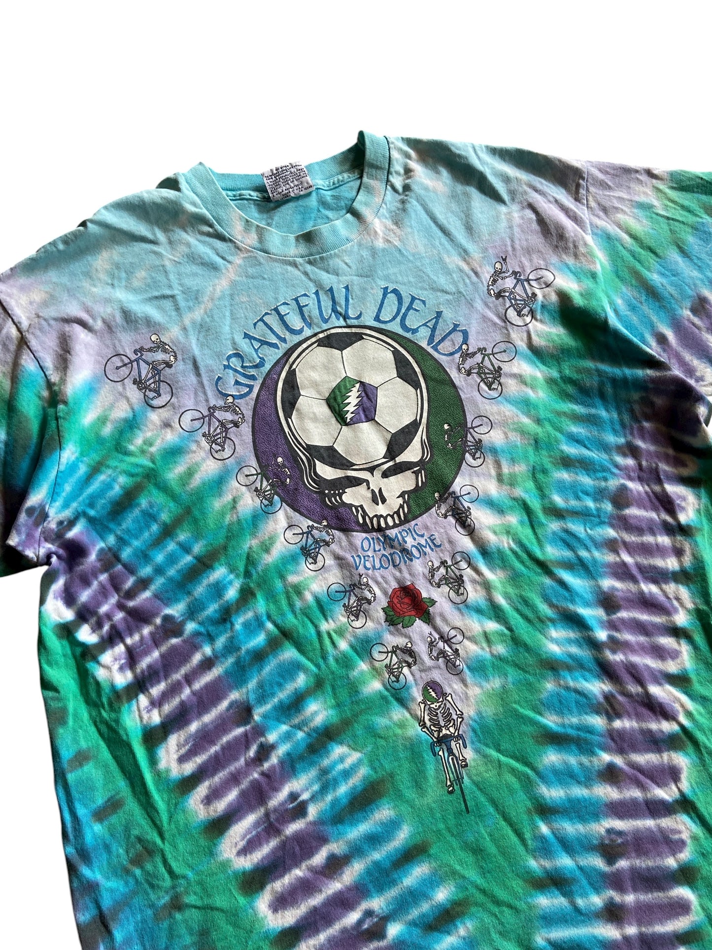 VTG Grateful Dead Playin In The Field Liquid Blue Tee Sz XL
