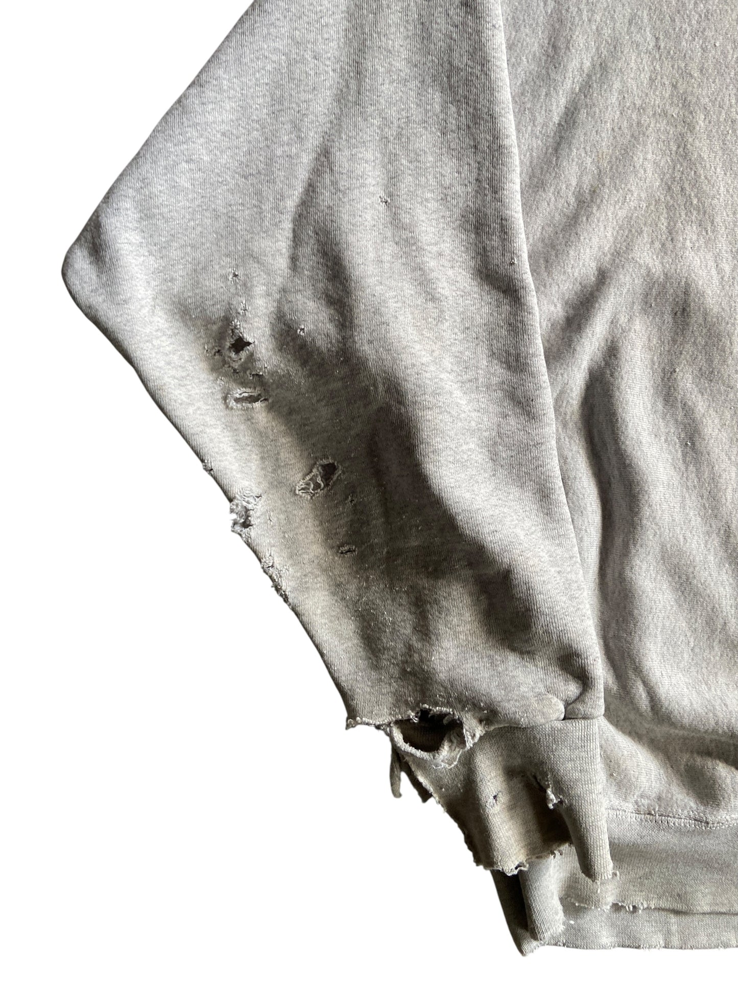 VTG Wisconsin Thrashed Crewneck Sweater Sz XXL