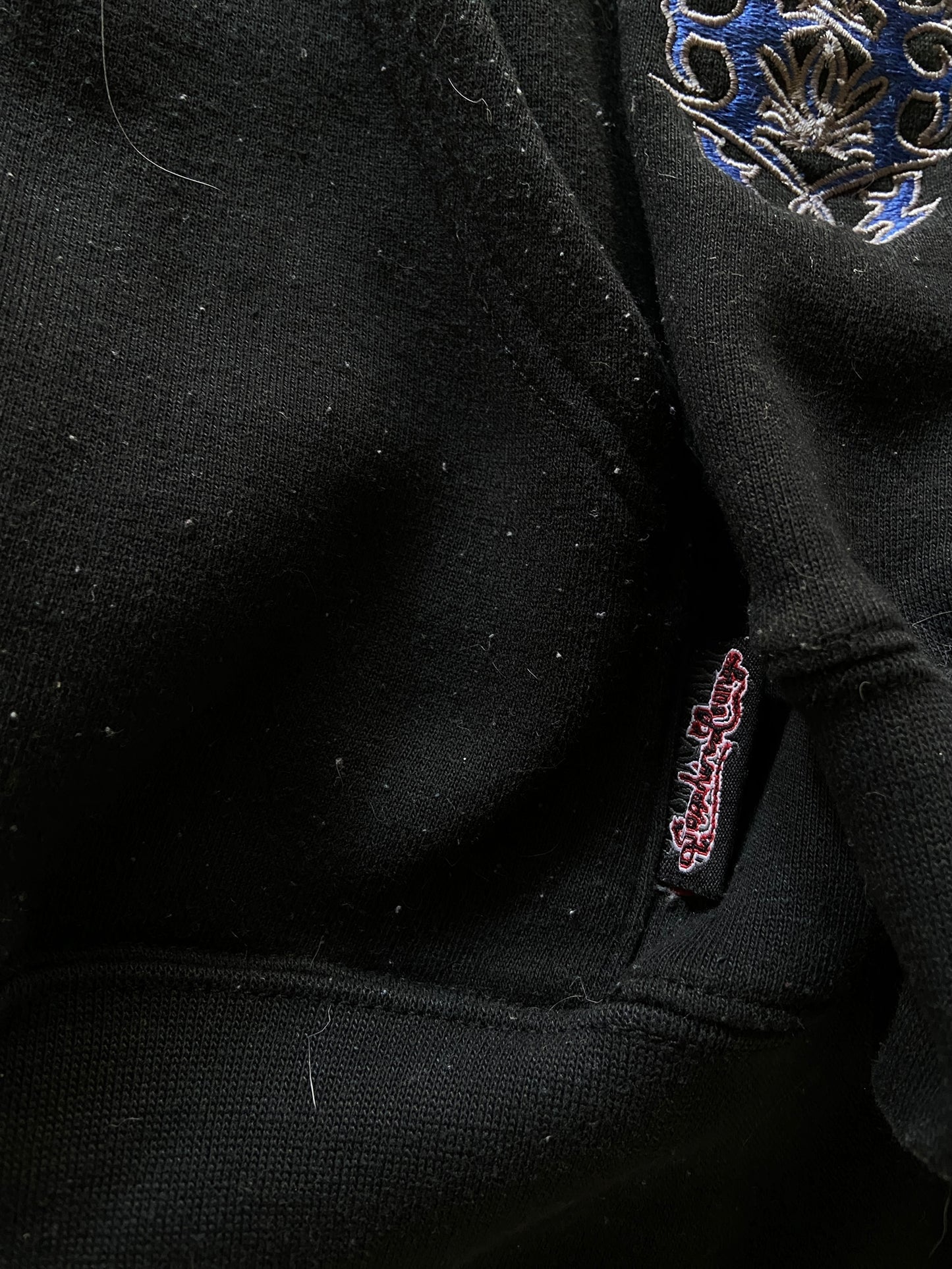 Y2K Sapphire Lounge Affliction Hooded Sweatshirt Sz XL