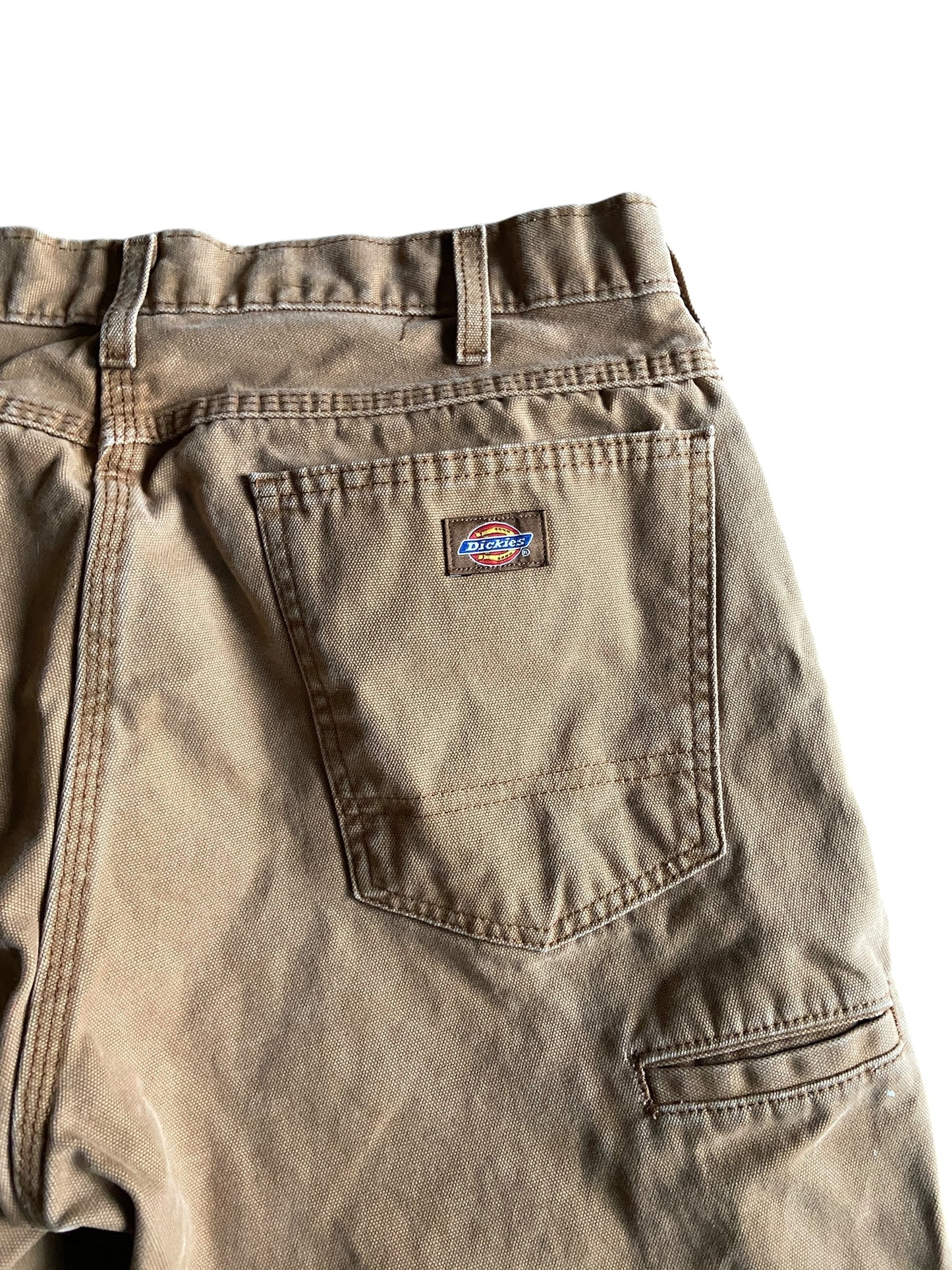 VTG Dickies Tan Canvas Pants Sz 35x29