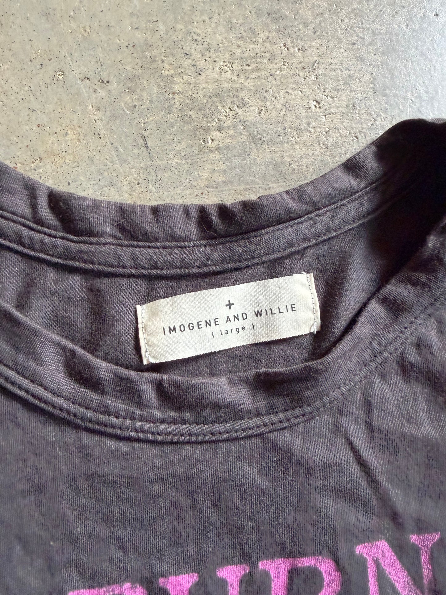 Imogene & Willie Burn It All Tee Sz L