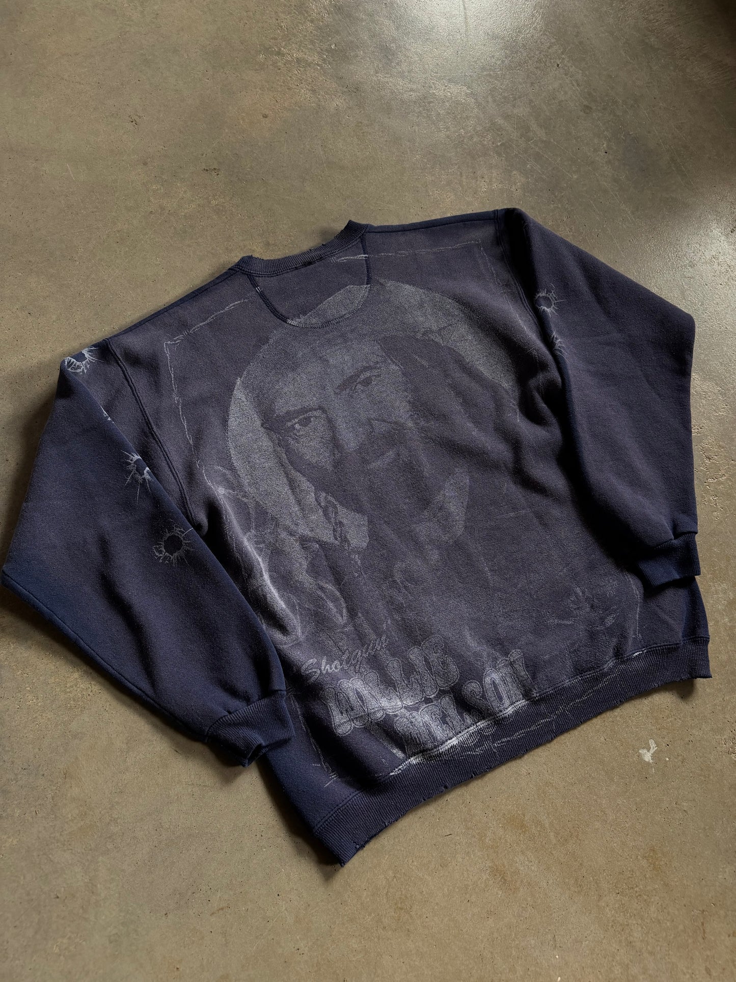 Backstock Co Willie Nelson Faded Vintage Sweatshirt Sz XL