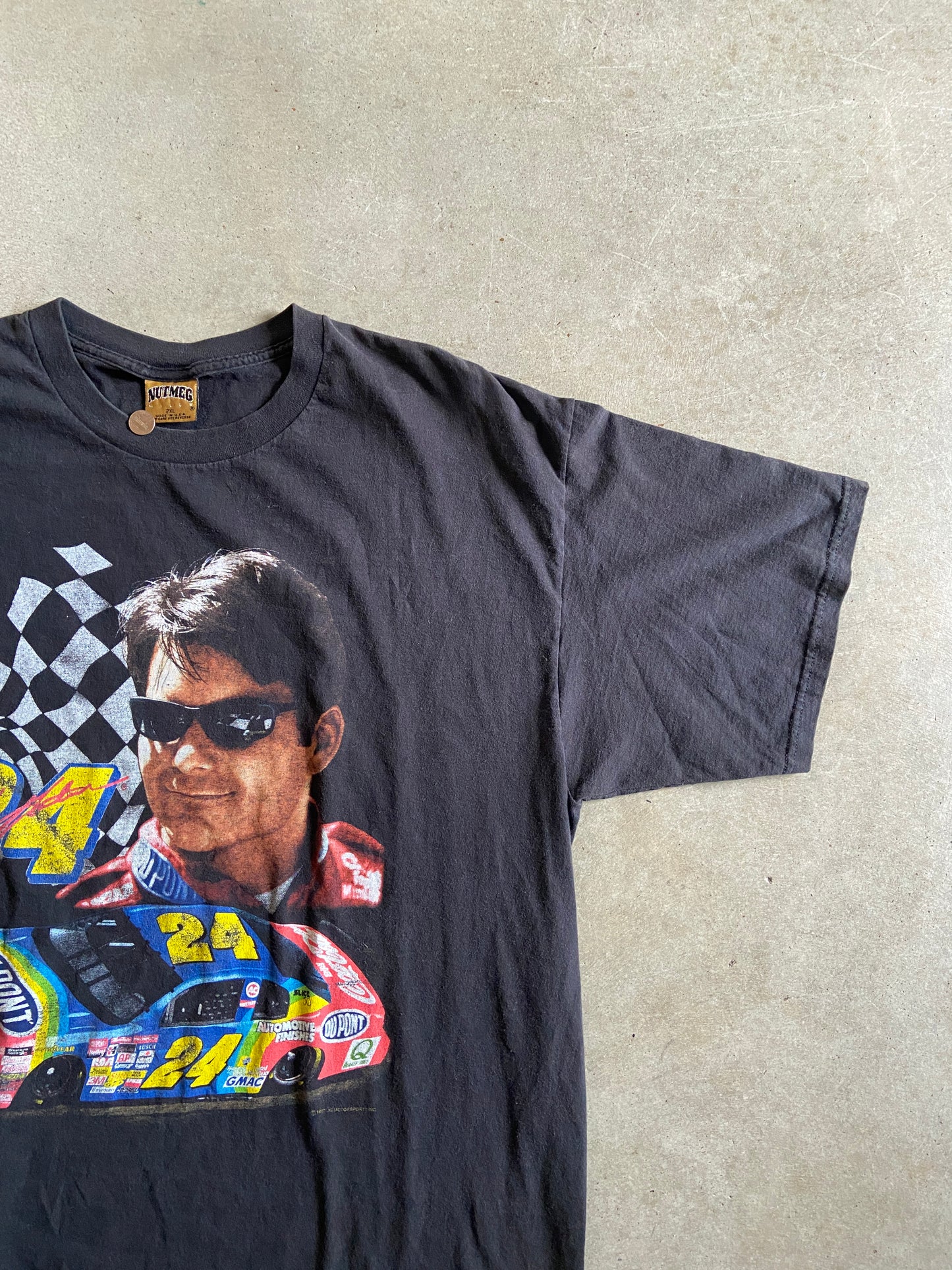 VTG Nutmeg Jeff Gordon Dupont Tee Sz 2XL