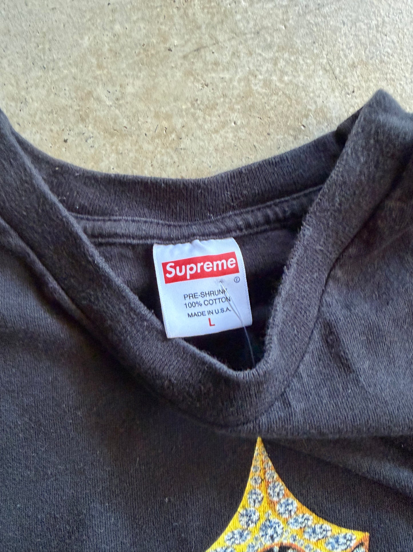 Supreme SS18 Diamonds Tee Sz L