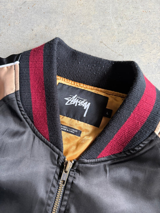Stussy World Tour 35 Sukajan Jacket Sz L – Music City Vintage