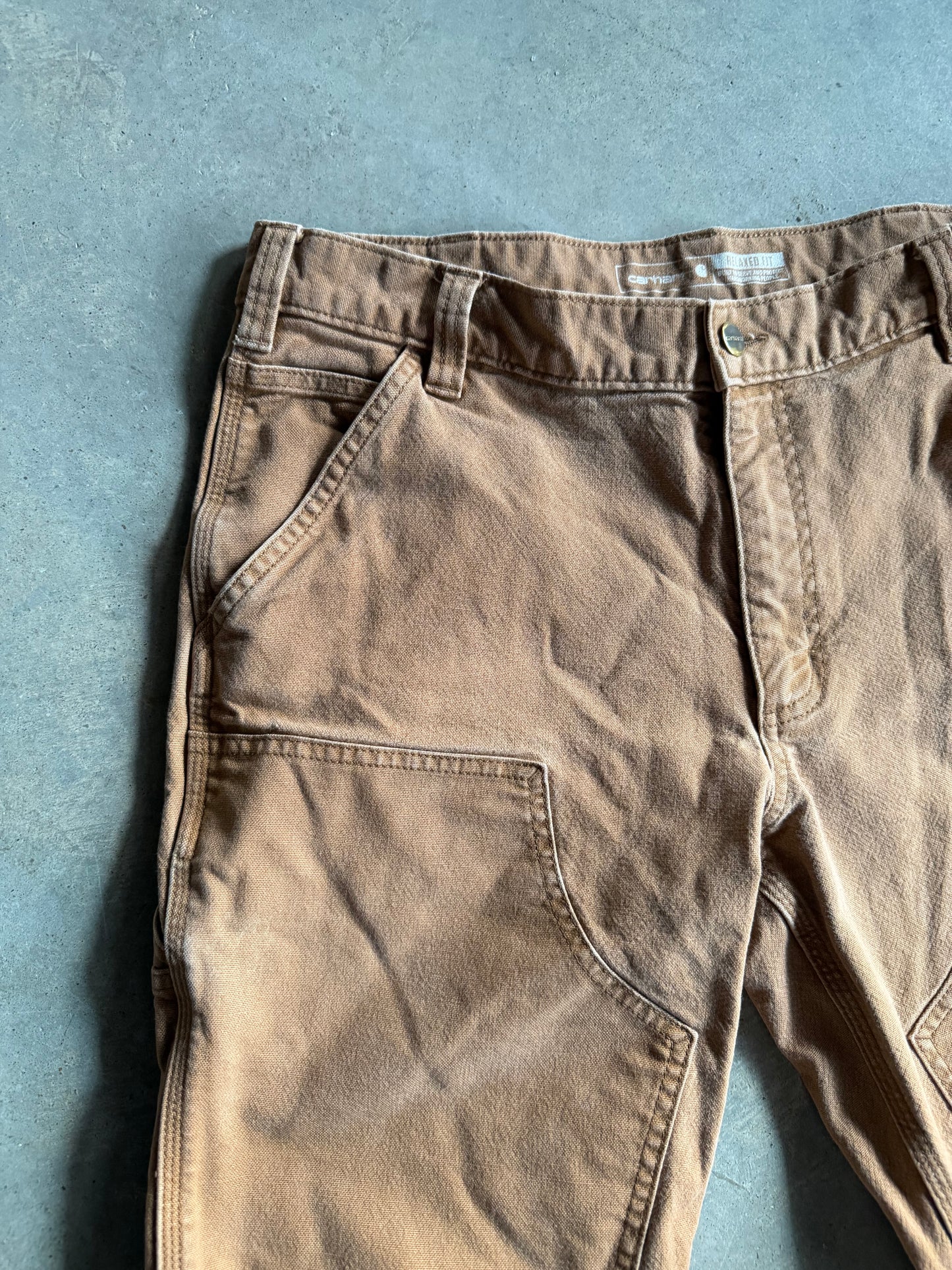 Carhartt Tan Double Knee Pants Sz 34x30