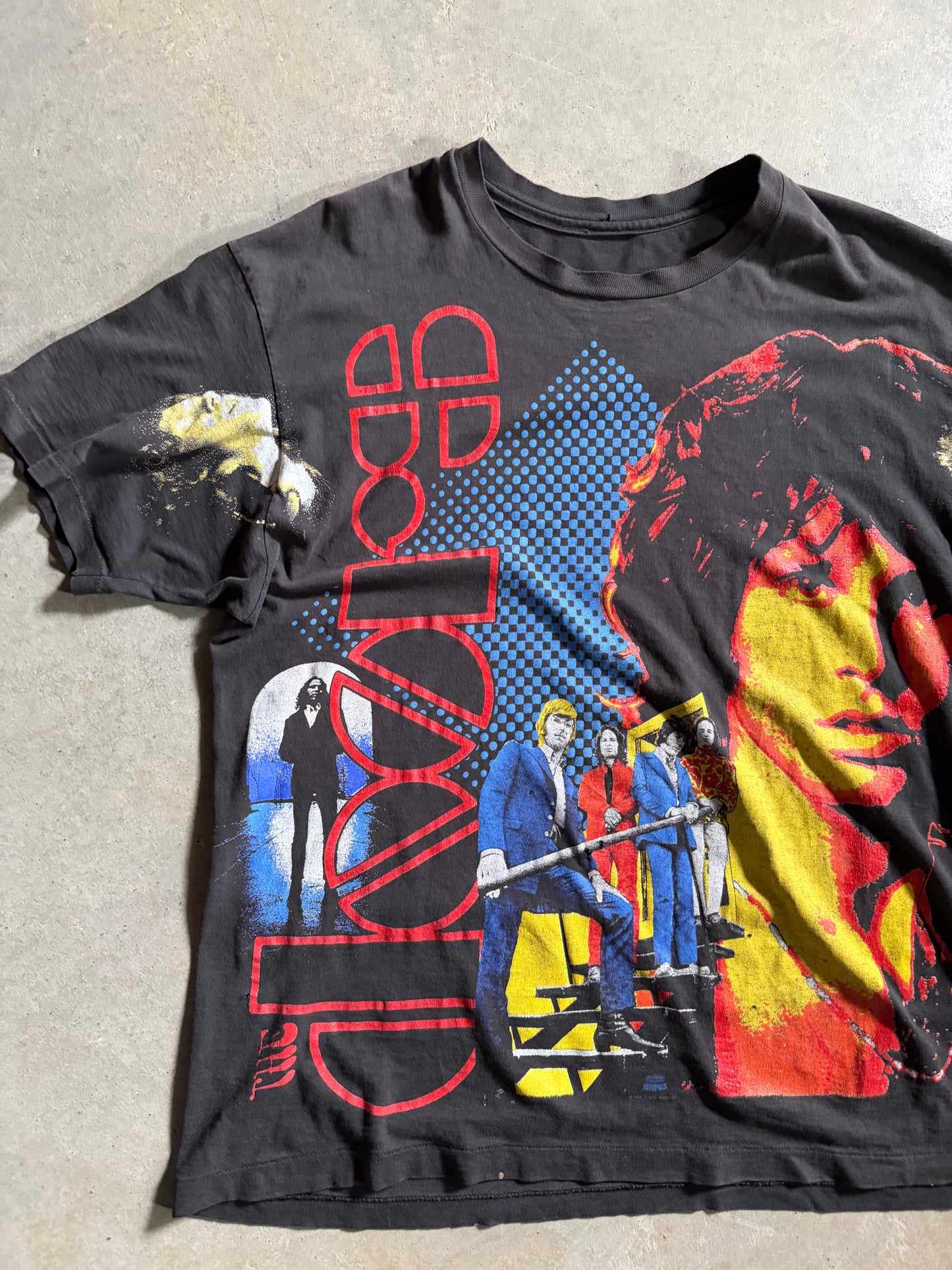 VTG The Doors 1992 All Over Print Tee Sz XL