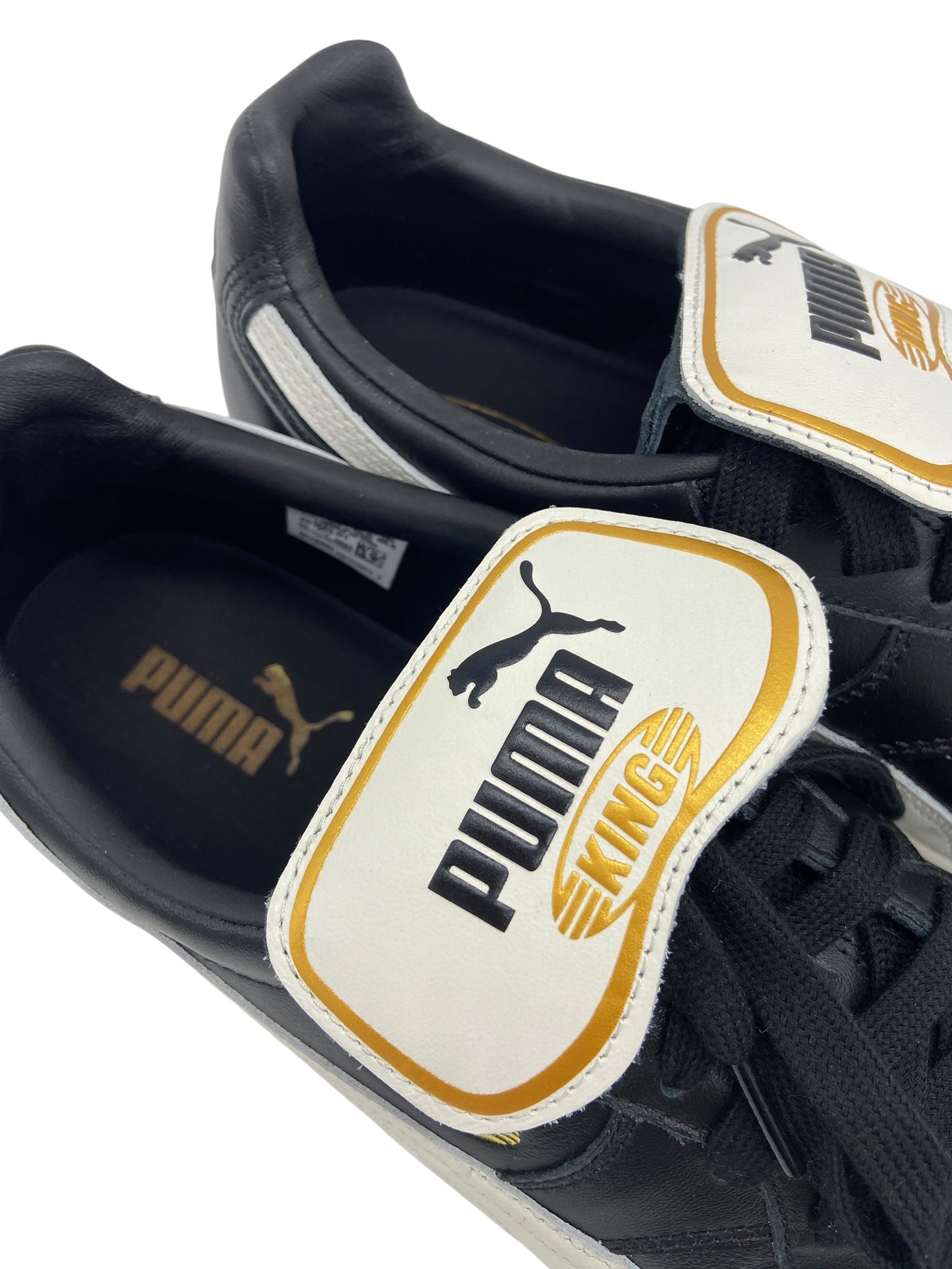 Preowned Puma King Indoor "Black-Warm White" Sz 10.5" 401683-01