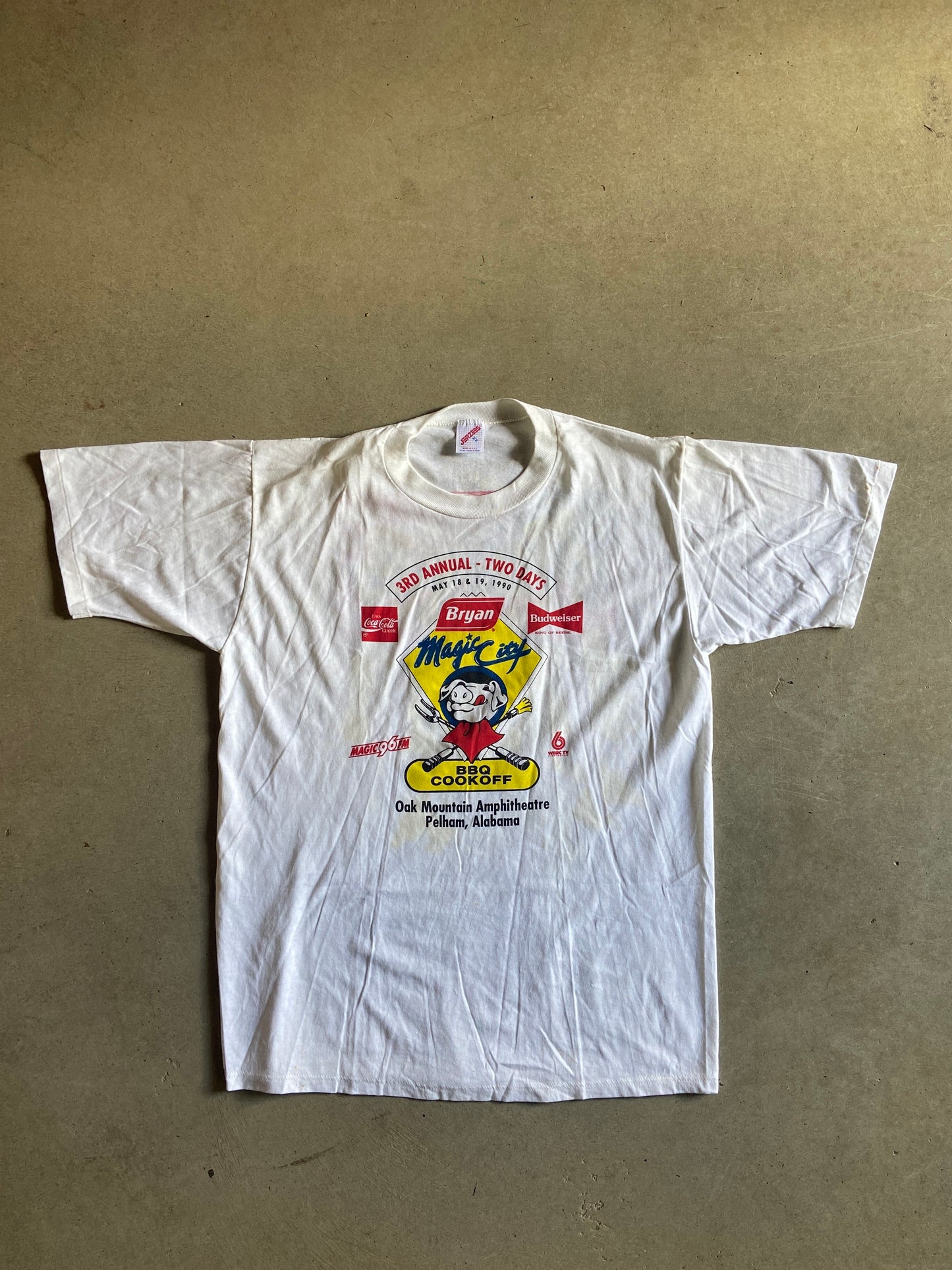 VTG Bryan Magic City BBQ Cookoff Tee Sz L/XL