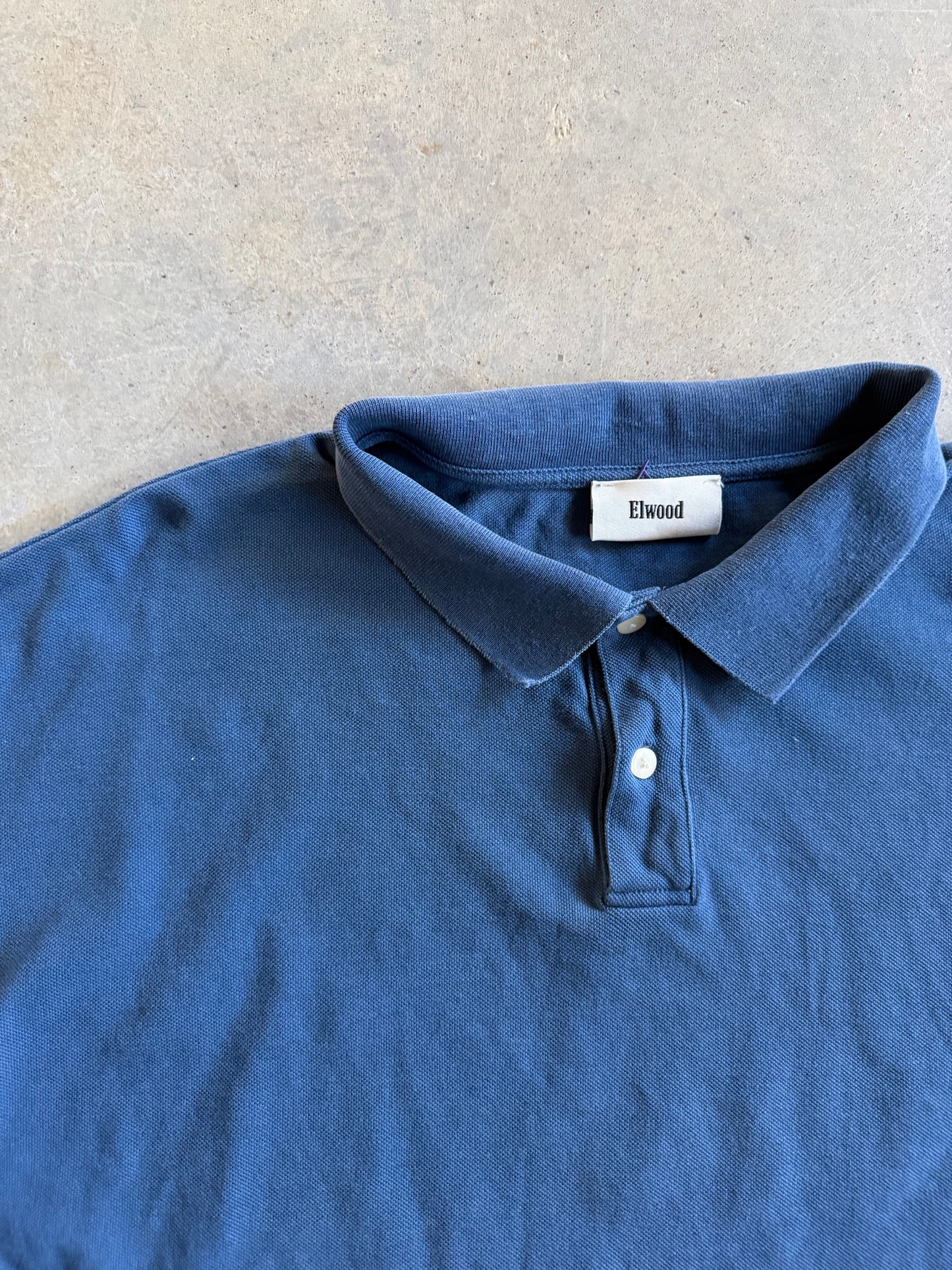 Elwood Blue Polo Oversize Shirt Sz XL