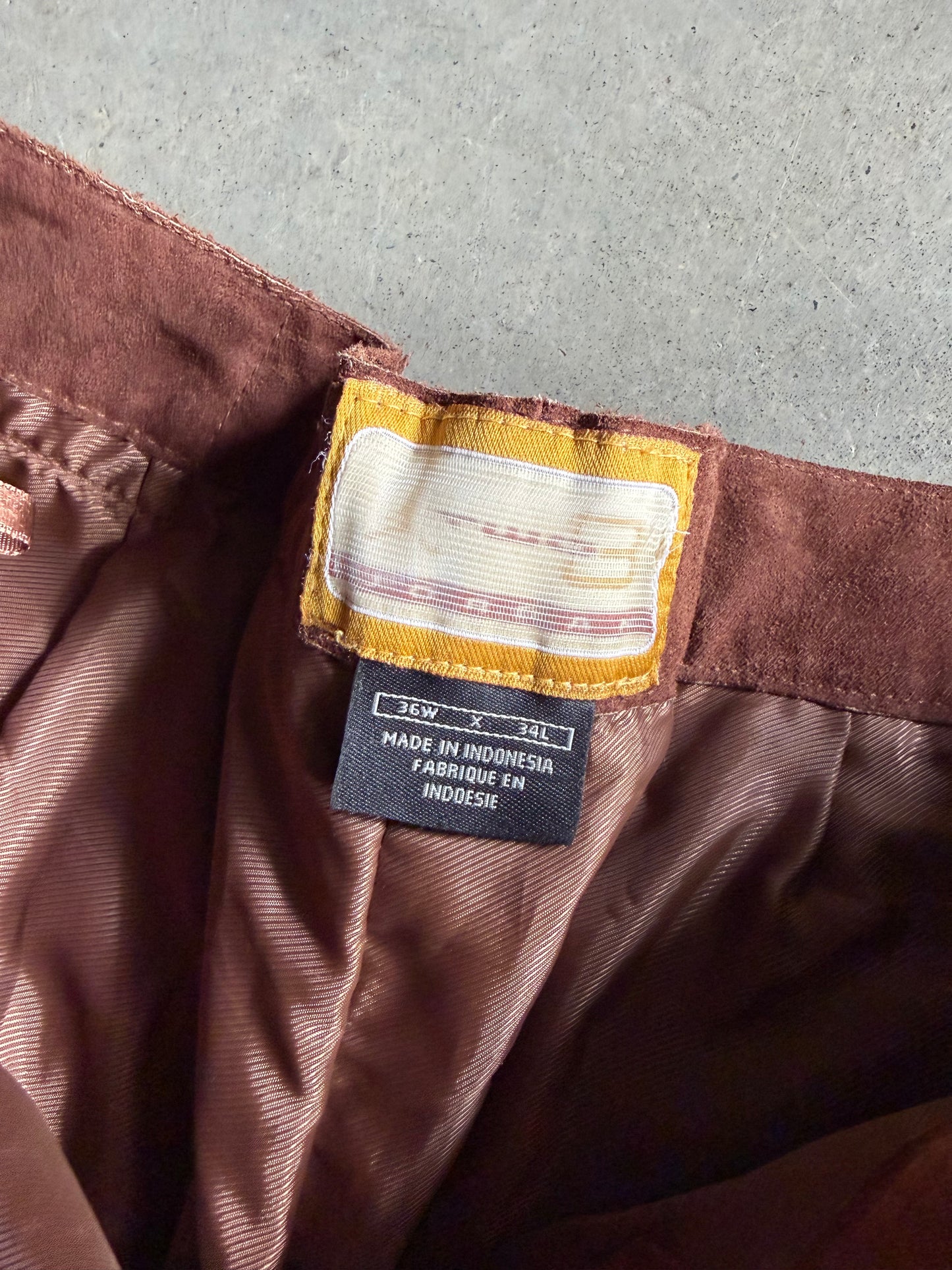 VTG Jordan Two 3 Suede Pants Sz 36x34