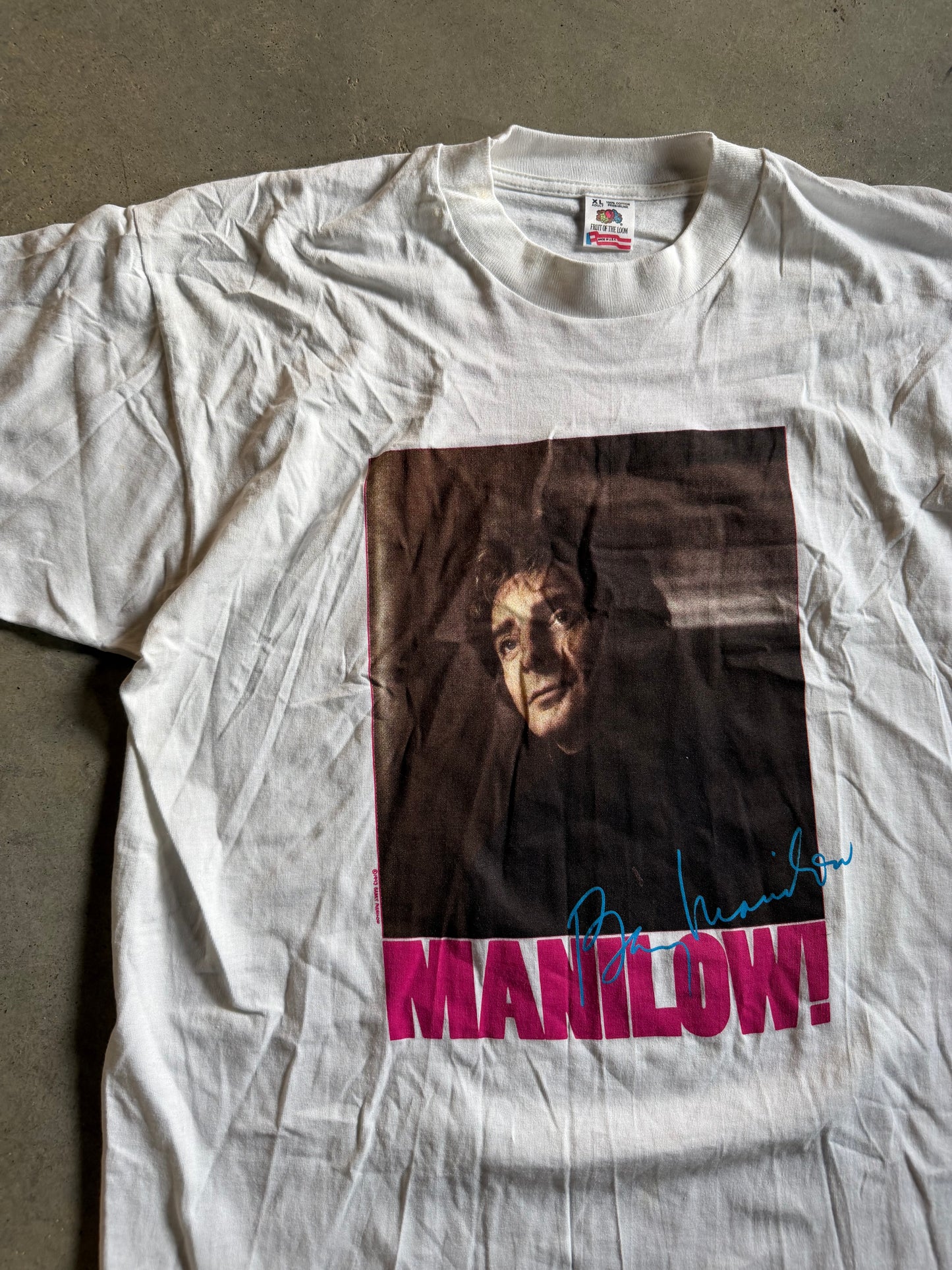 VTG Barry Manilow 1993 Hit Tour Tee Sz XL