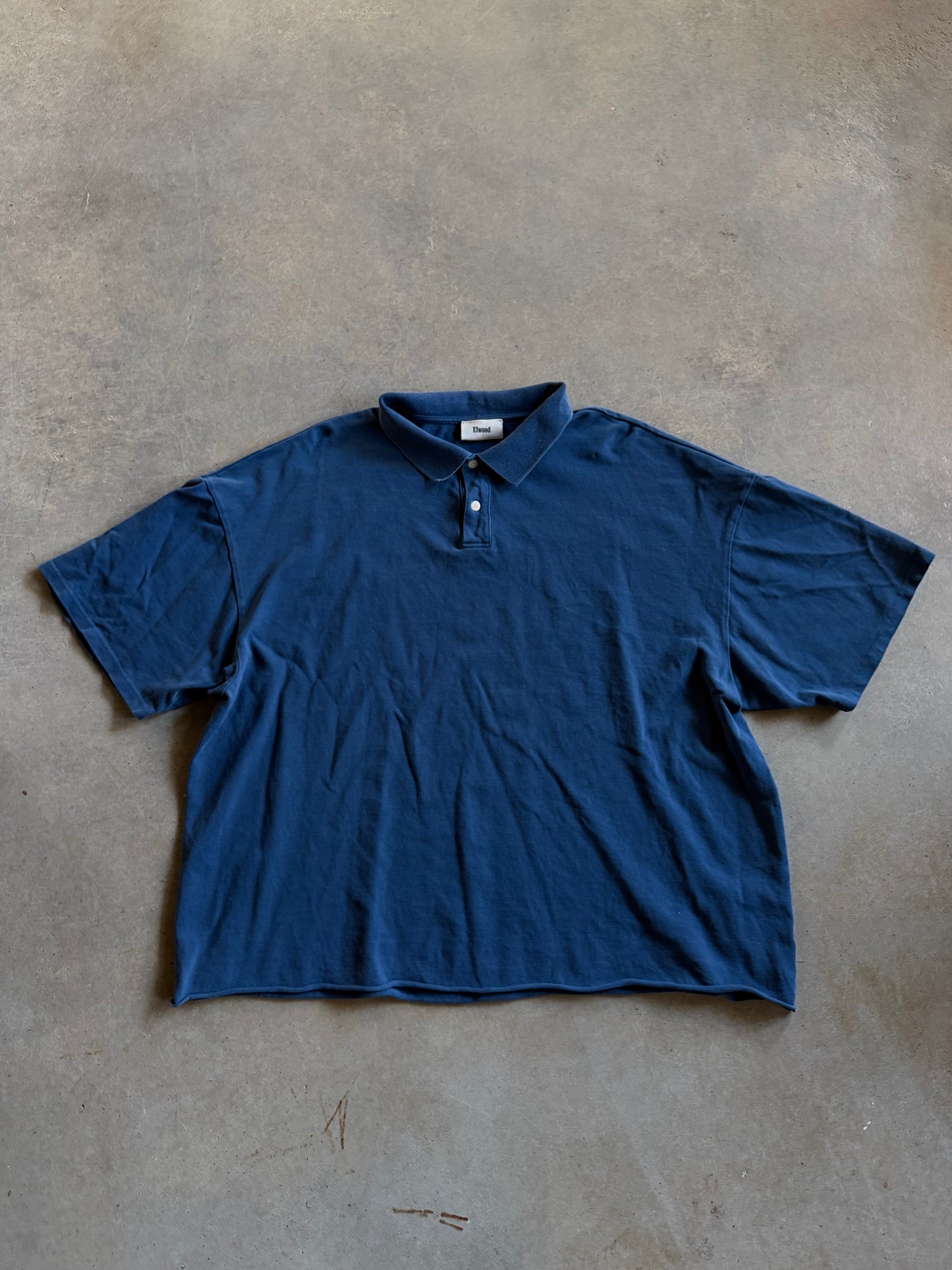 Elwood Blue Polo Oversize Shirt Sz XL