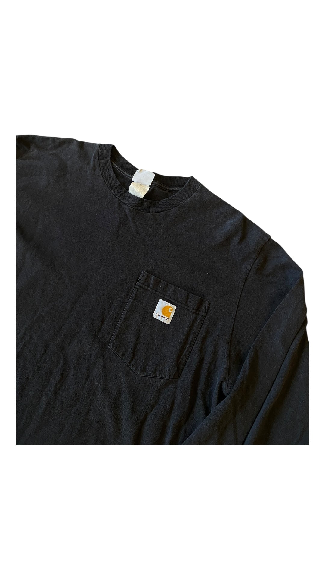 Thrashed Carhartt Pocket L/S Work Tee Sz L