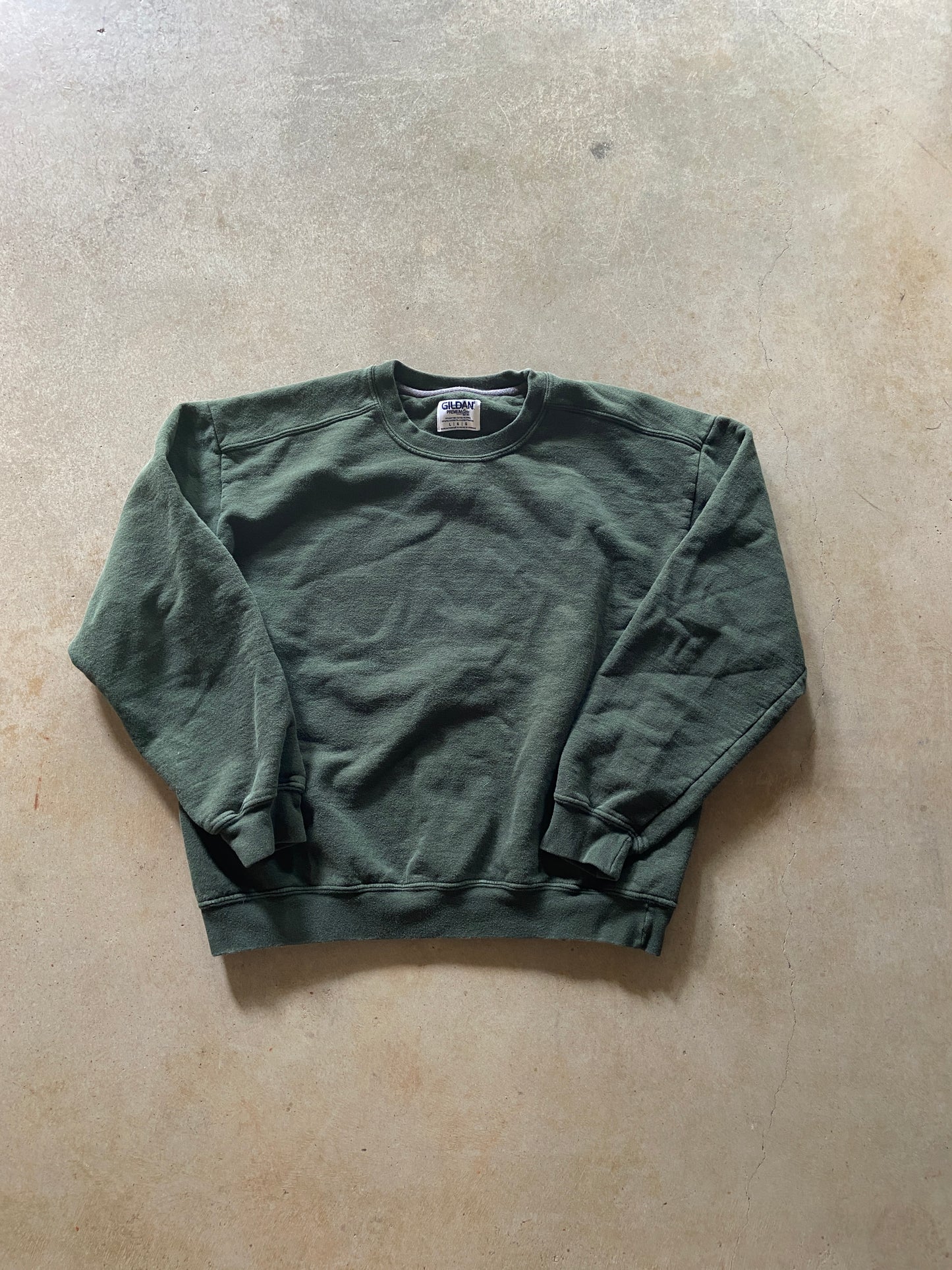 Gildan Premium Heavyweight Forrest Green Sweatshirt Sz L