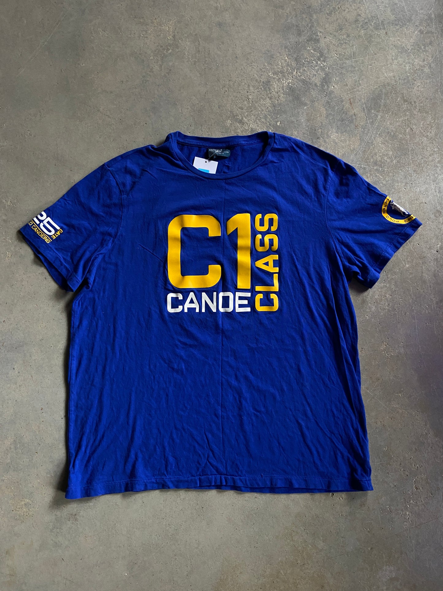 VTG Polo Ralph Lauren Canoe C1 Tee Sz XL