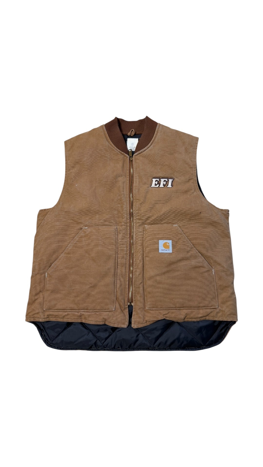 VTG Carhartt EFI Brown Vest Sz L/XL