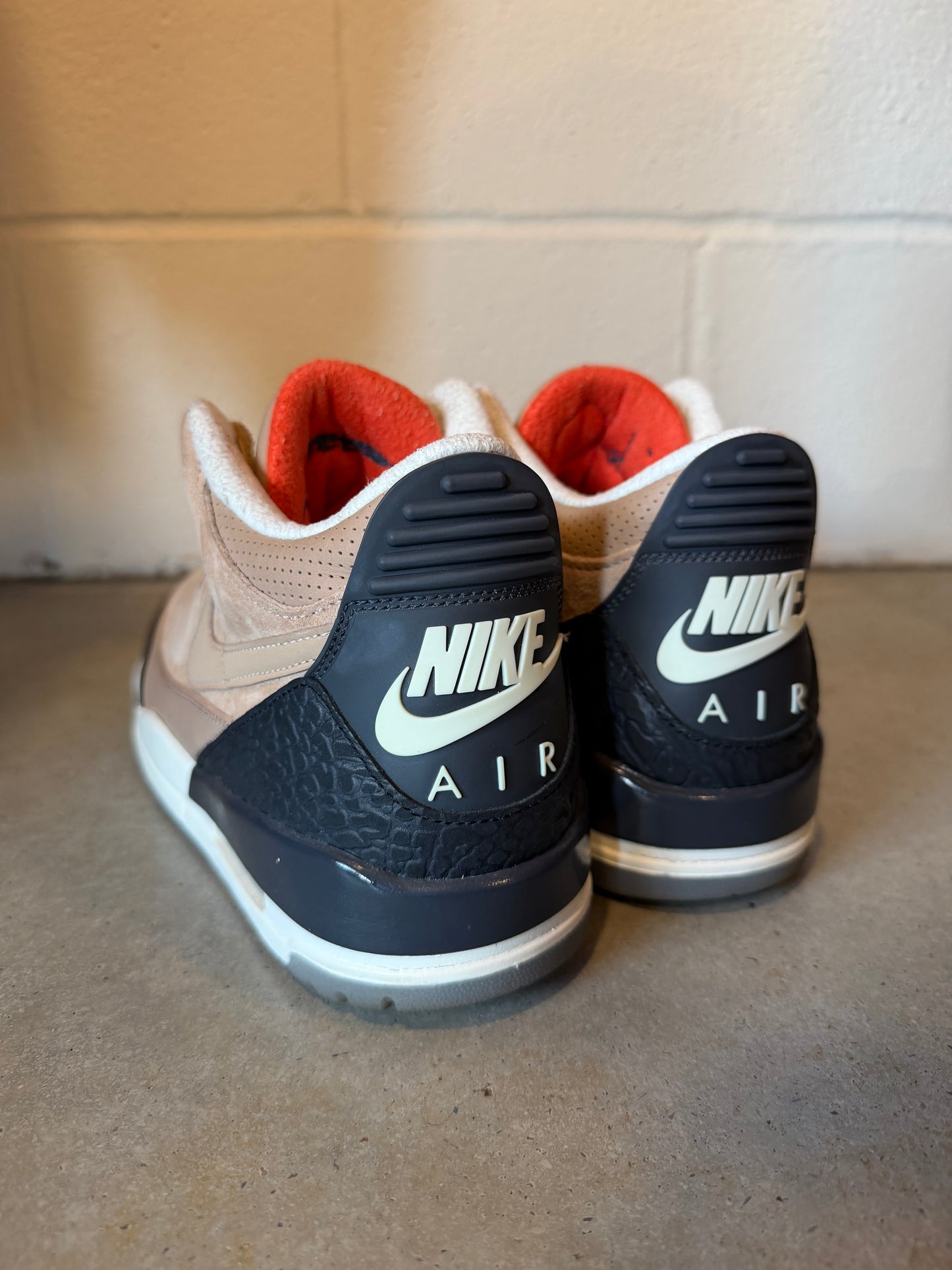 Preowned Air Jordan 3 Retro JTH NRG Bio Beige Sz 9.5M/11W