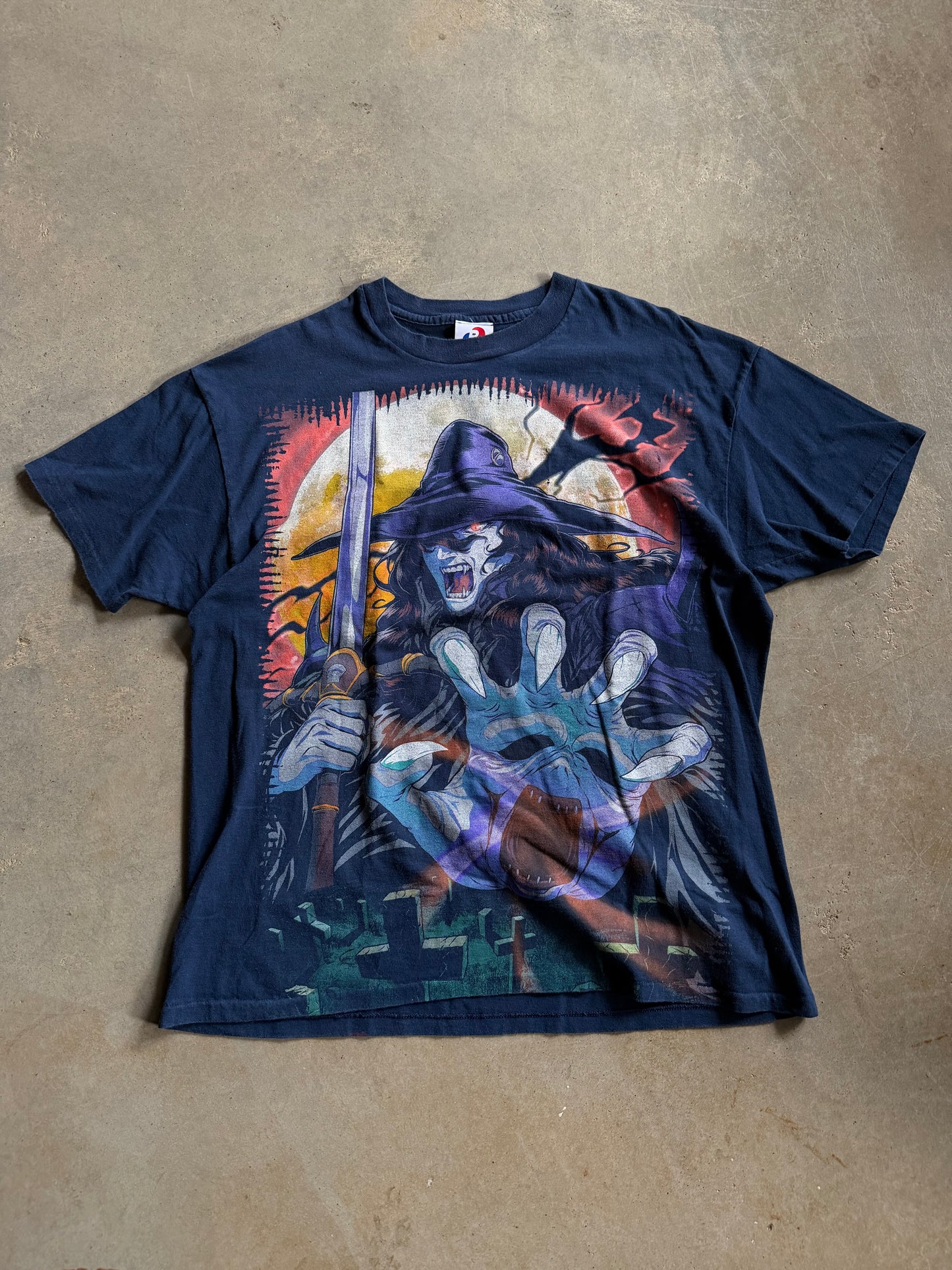 Backstock Co Vampire Hunter D Navy Tee Sz XL