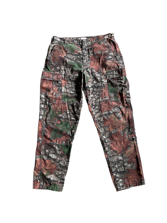 Y2K Jim Crumley's Outfitter Tuff Camo Leaf Pants Sz 36x30