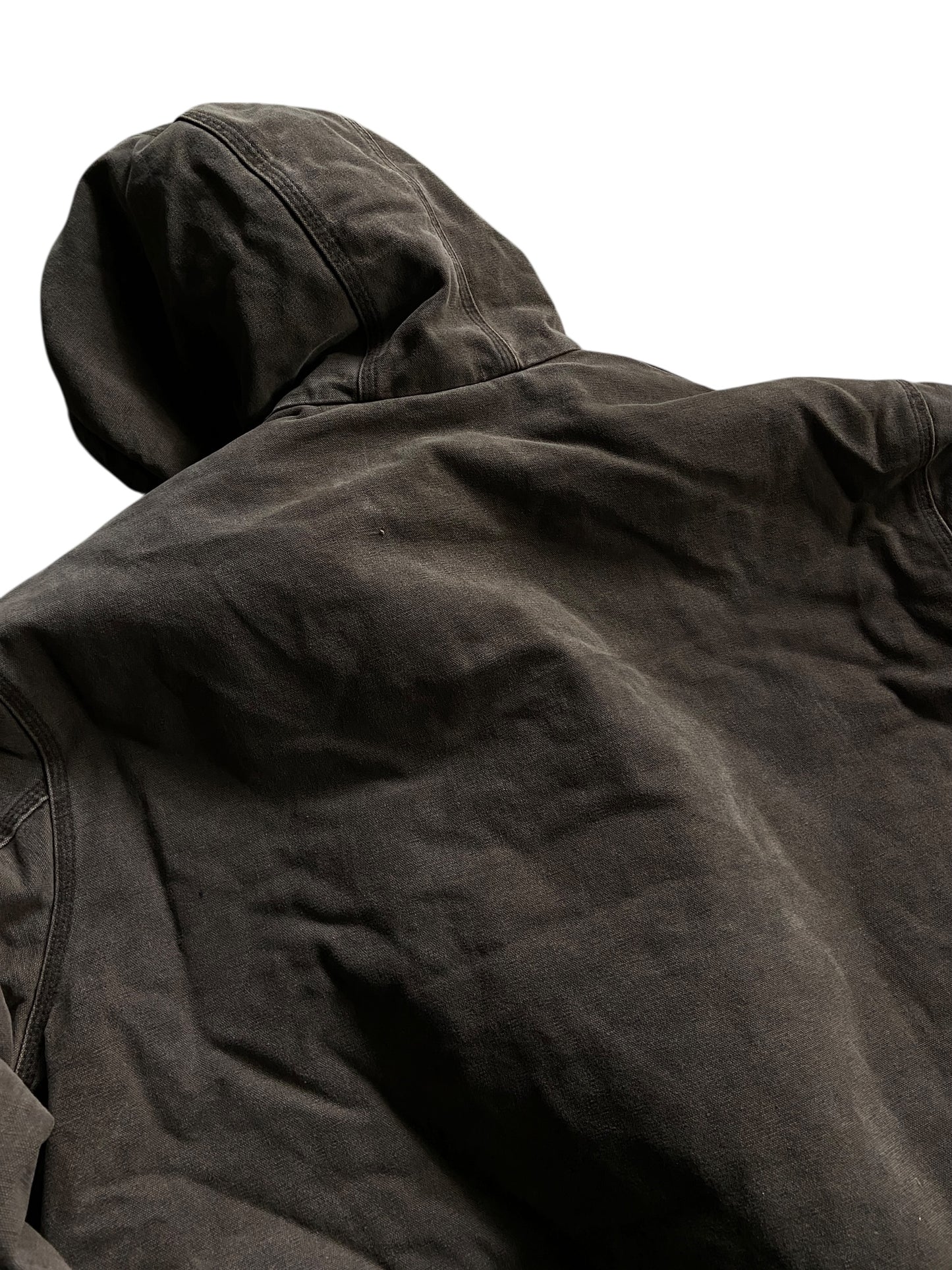 VTG Carhartt 1130 CHT Brown Hooded Jacket Sz 2XL