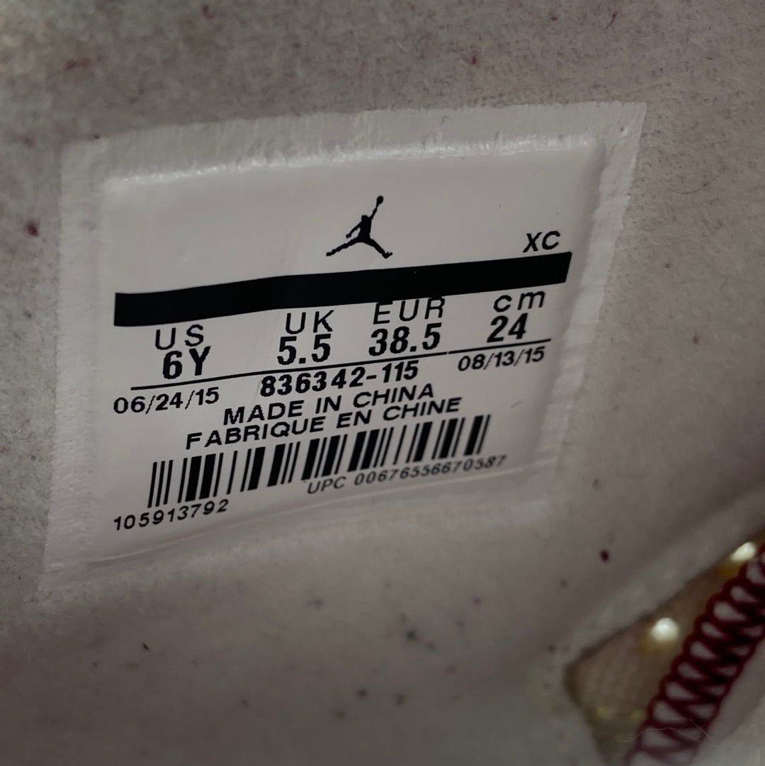 Air Jordan 6 Retro OG BG 'Maroon' 2015 Sz 6Y/7.5W
