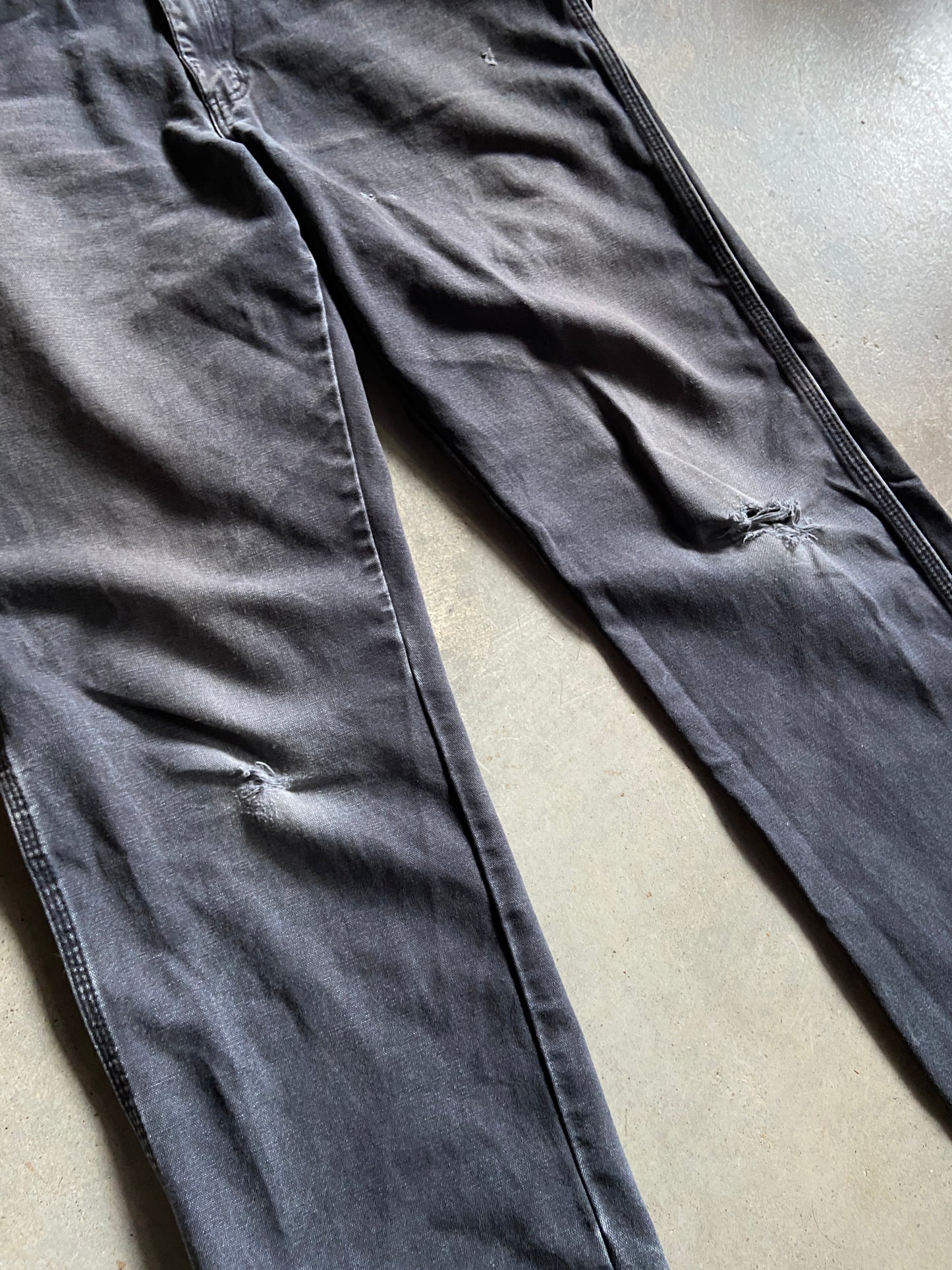 Vintage Thrashed Dickies Black Pants Sz 34x31