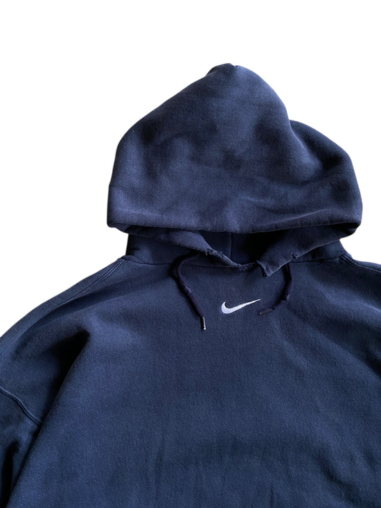 Vintage Nike Center Swoosh Distressed Hoodie Sz XXL