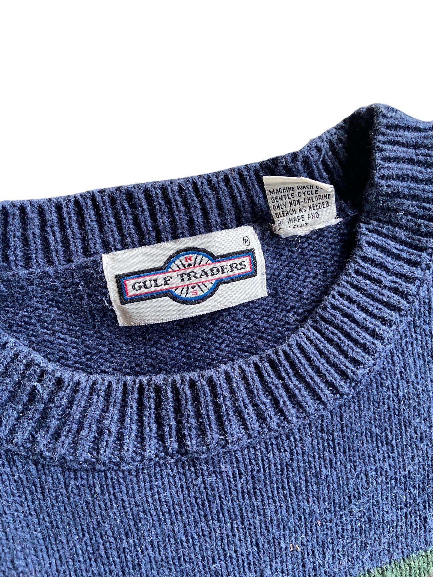 VTG Golf USA Navy Sweater Sz L
