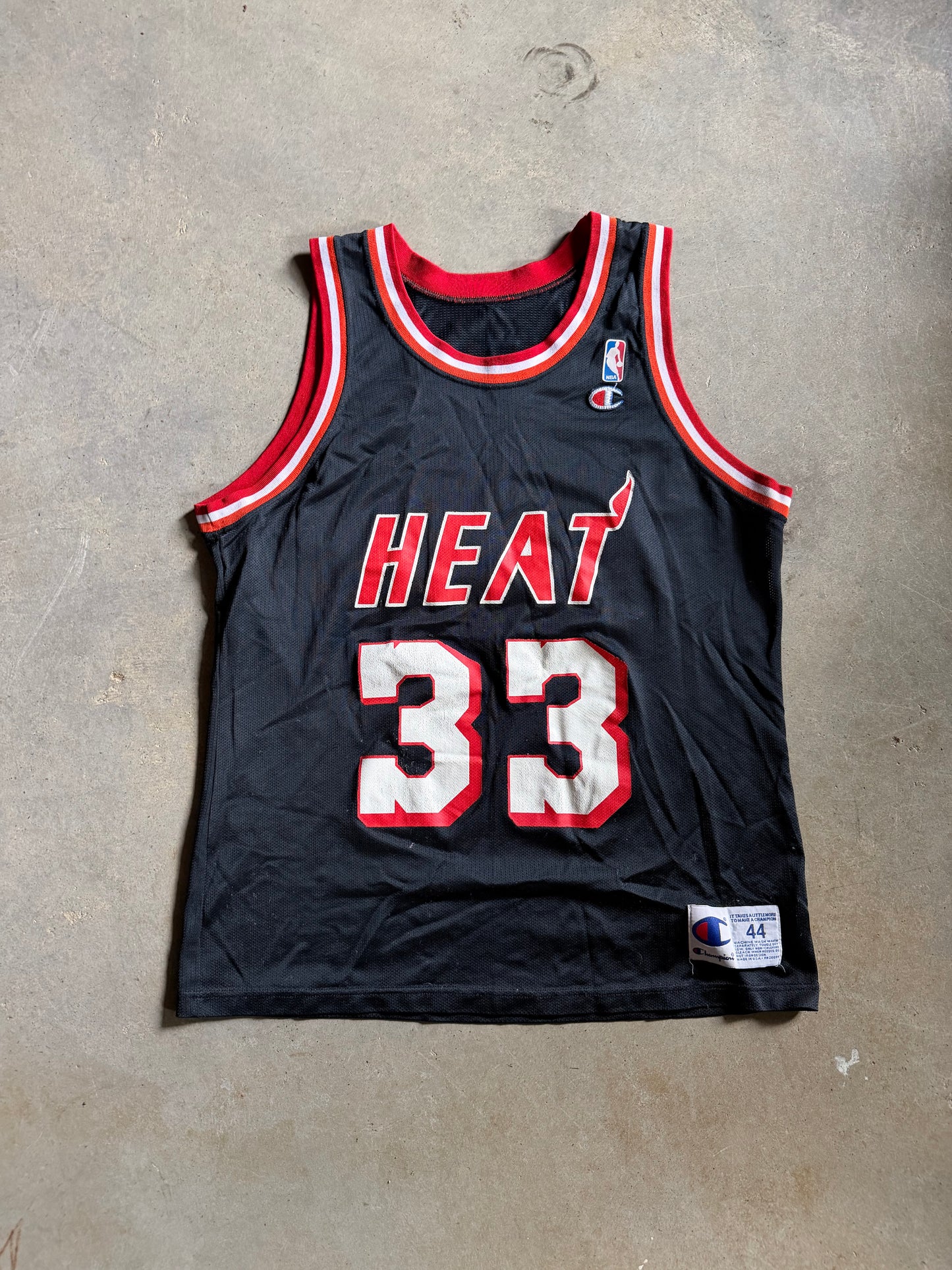 VTG Miami Heat Alonzo Mourning Champion Jersey Sz 44
