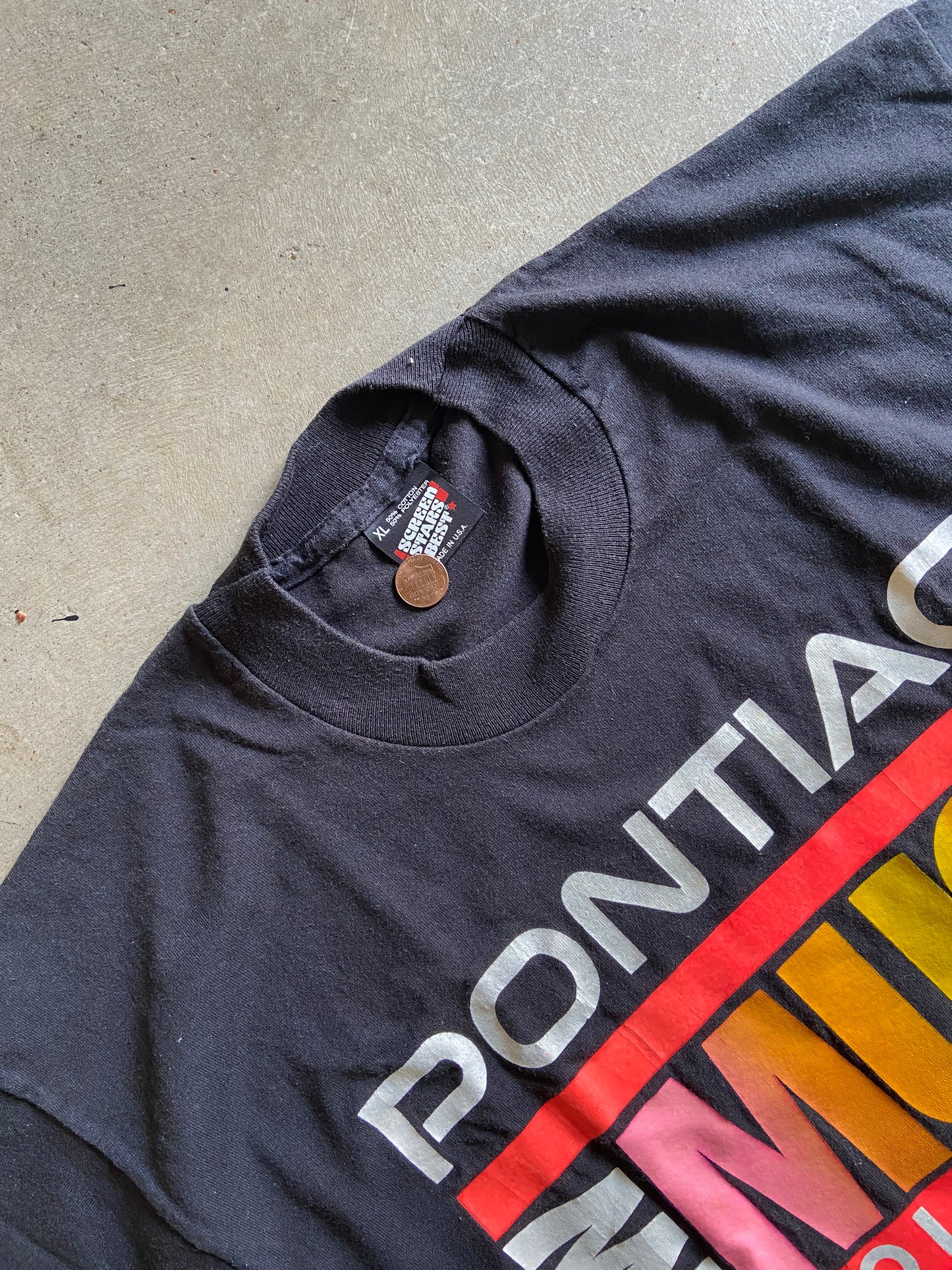 VTG Pontiac New Music Tee Sz L