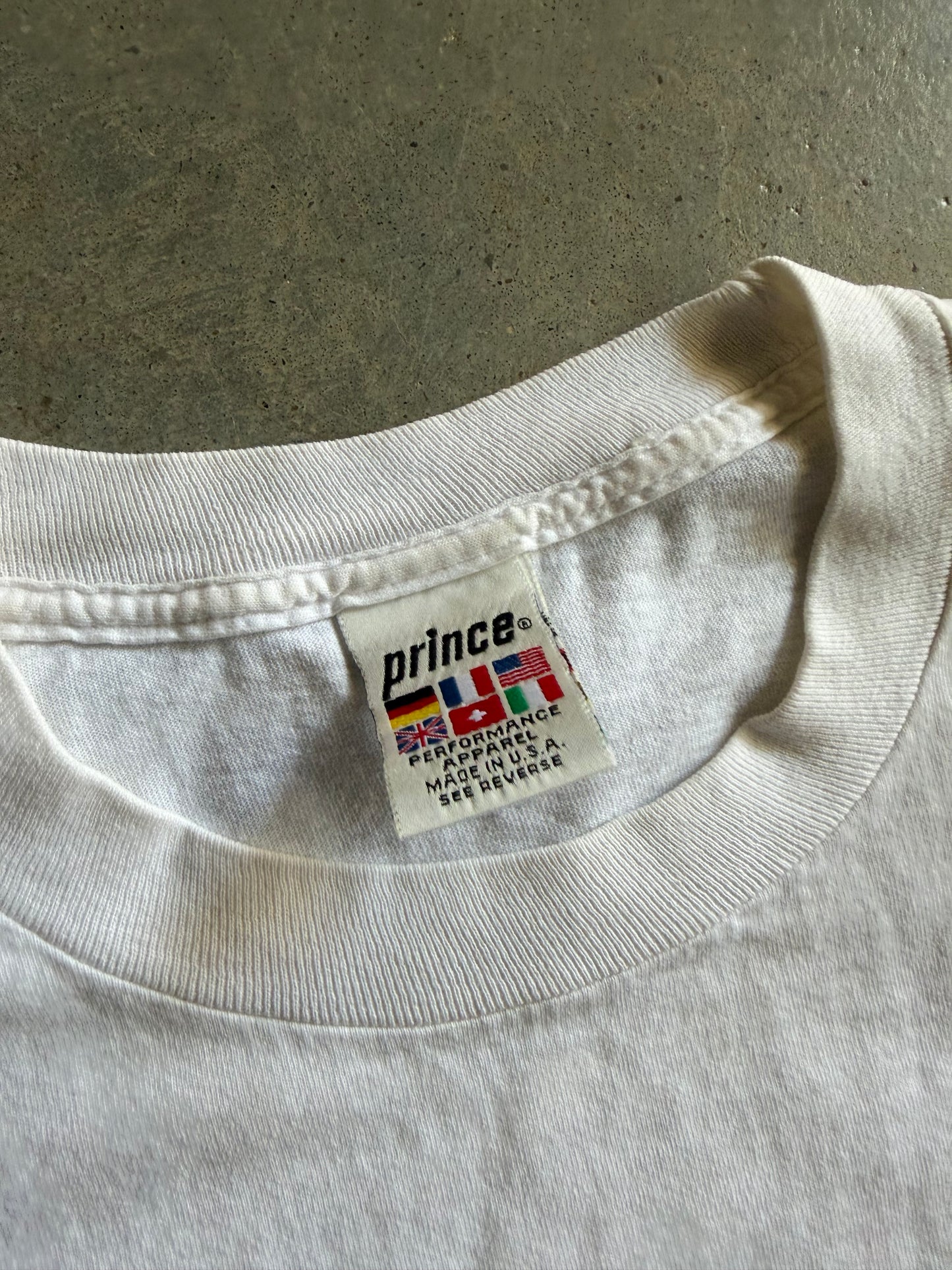 VTG Prince Tennis Multicolor Tee Sz M/L