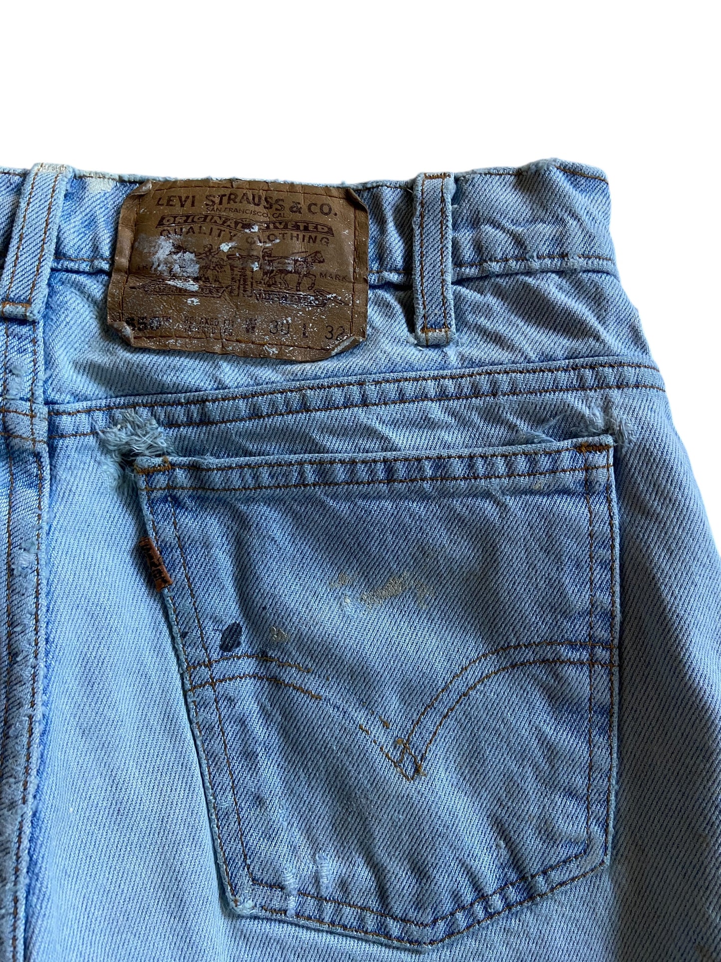 VTG Wmns Levi's Orange Tab 550 Jeans Sz 30x32