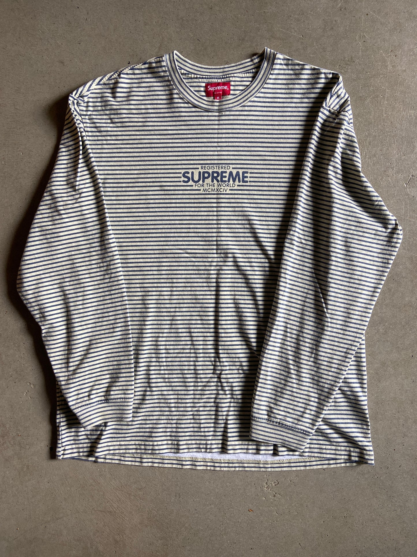 Supreme FW 2020 Micro Stripe L/S Top Sz Medium