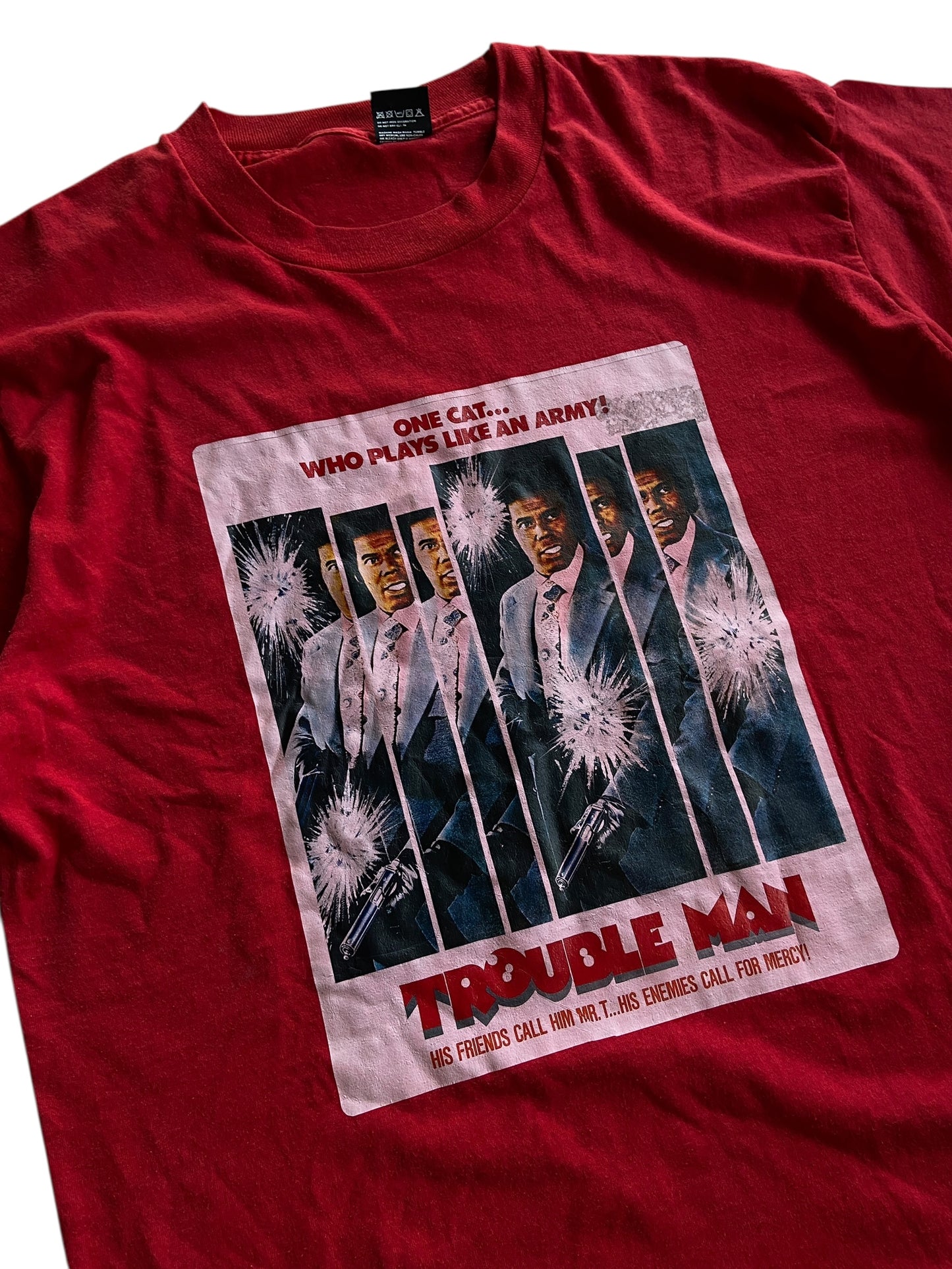 VTG Troubleman One Cat Who Plays Like An Army Tee Sz XL