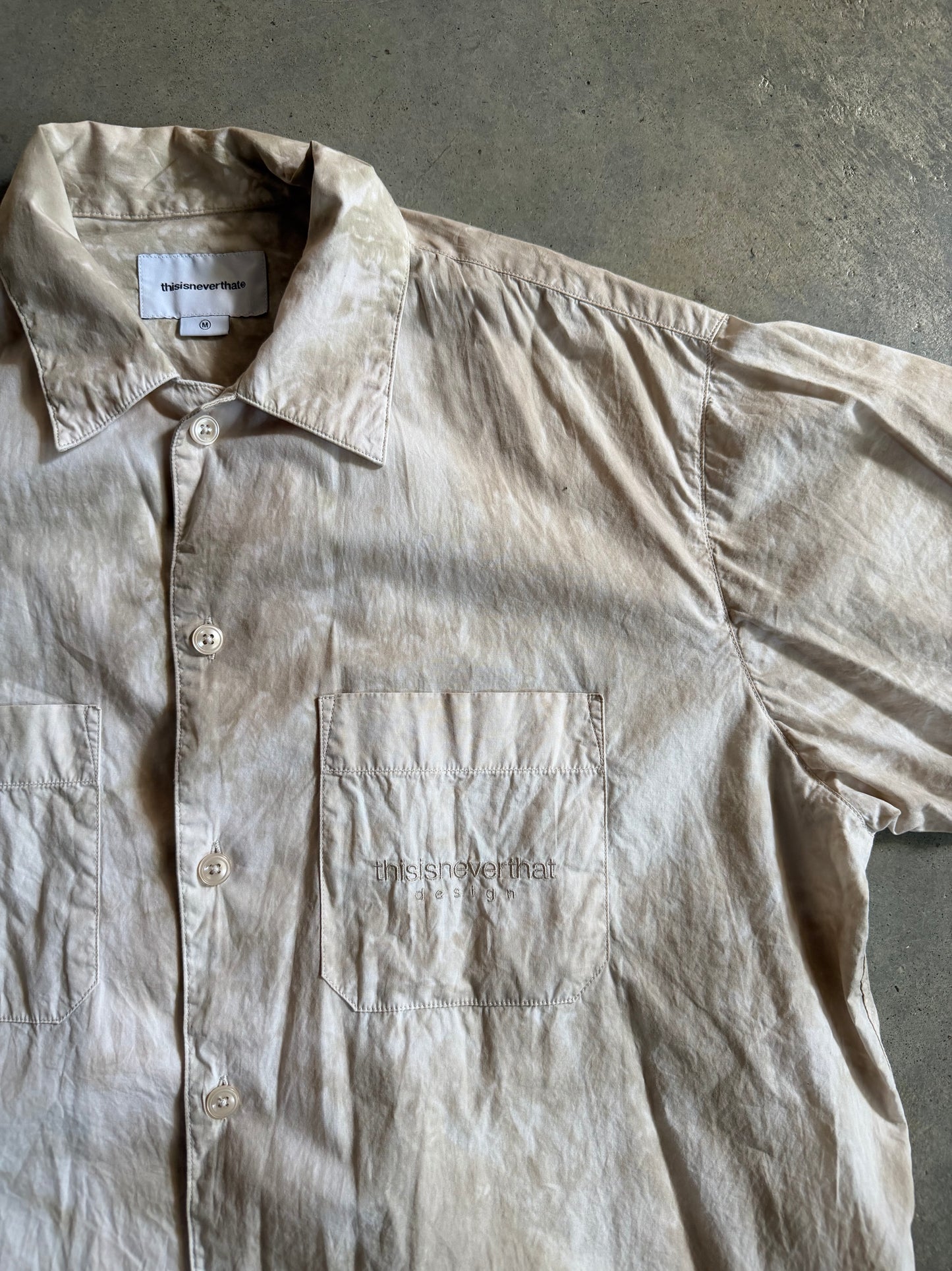 Thisisneverthat Brown Button Up Shirt Sz M