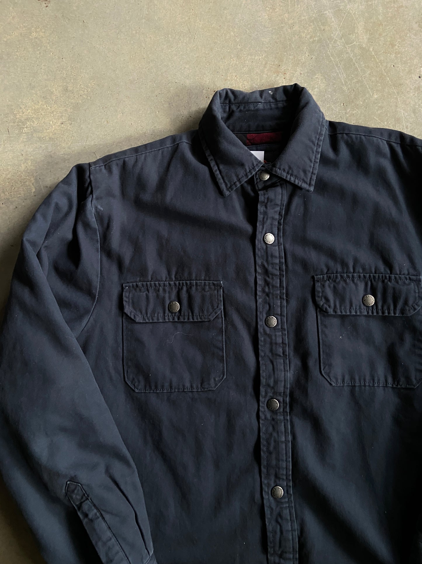 Y2K Dickies Flannel Lined Insulated Chore Coat Sz M