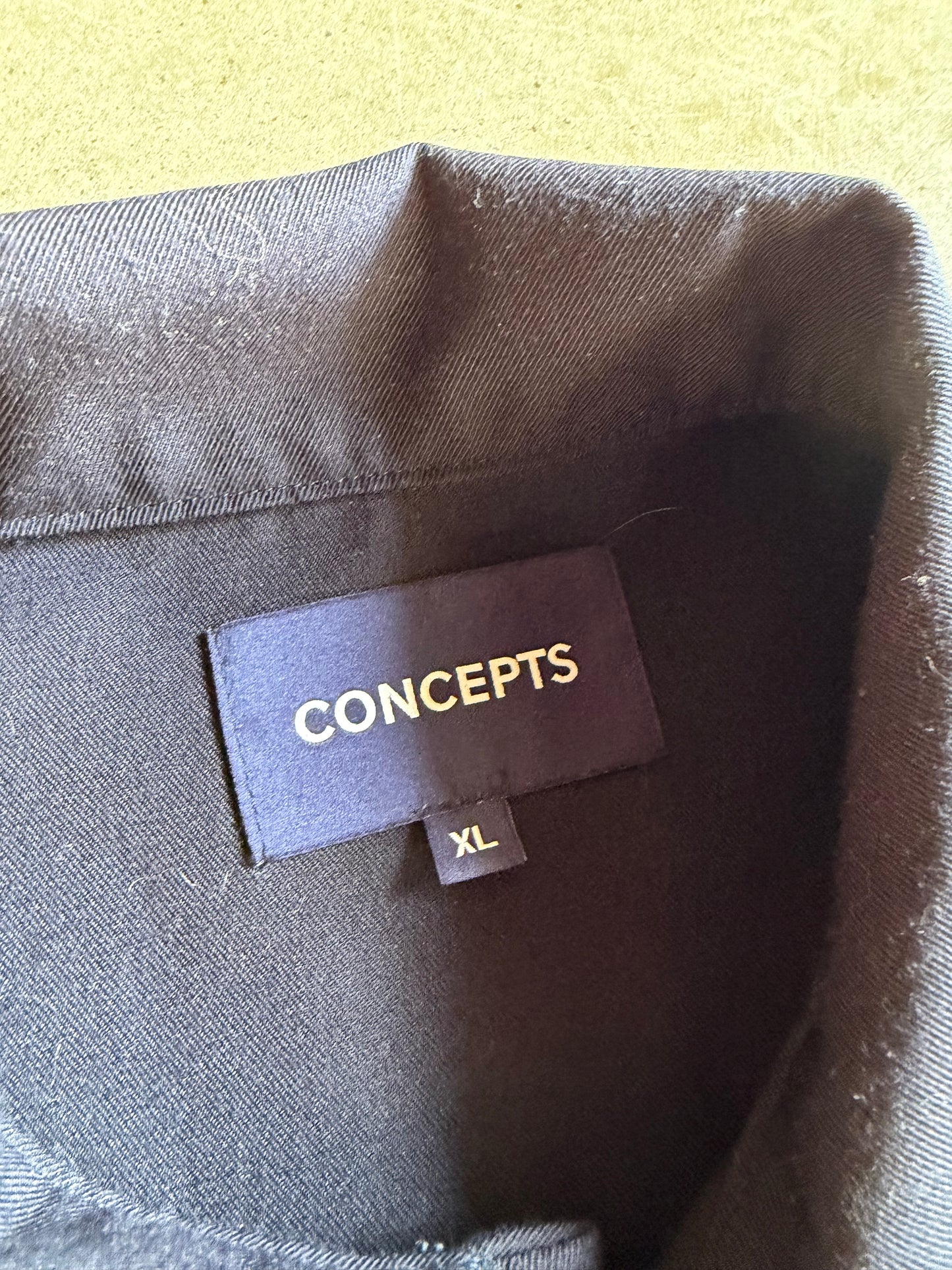 Concepts Blue Button Up Jacket Sz XL