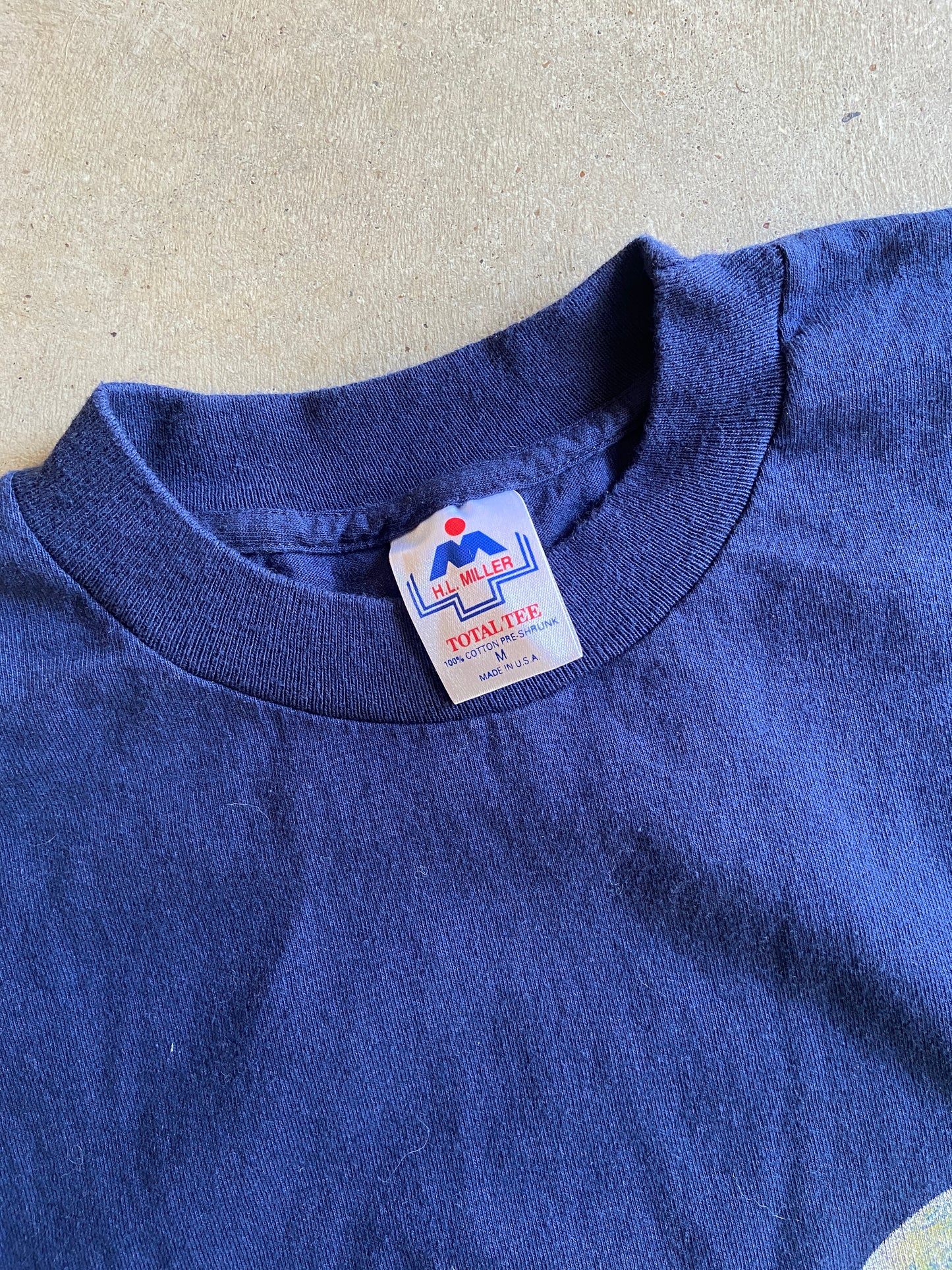 VTG Wolves Navy Blue Tee Sz M
