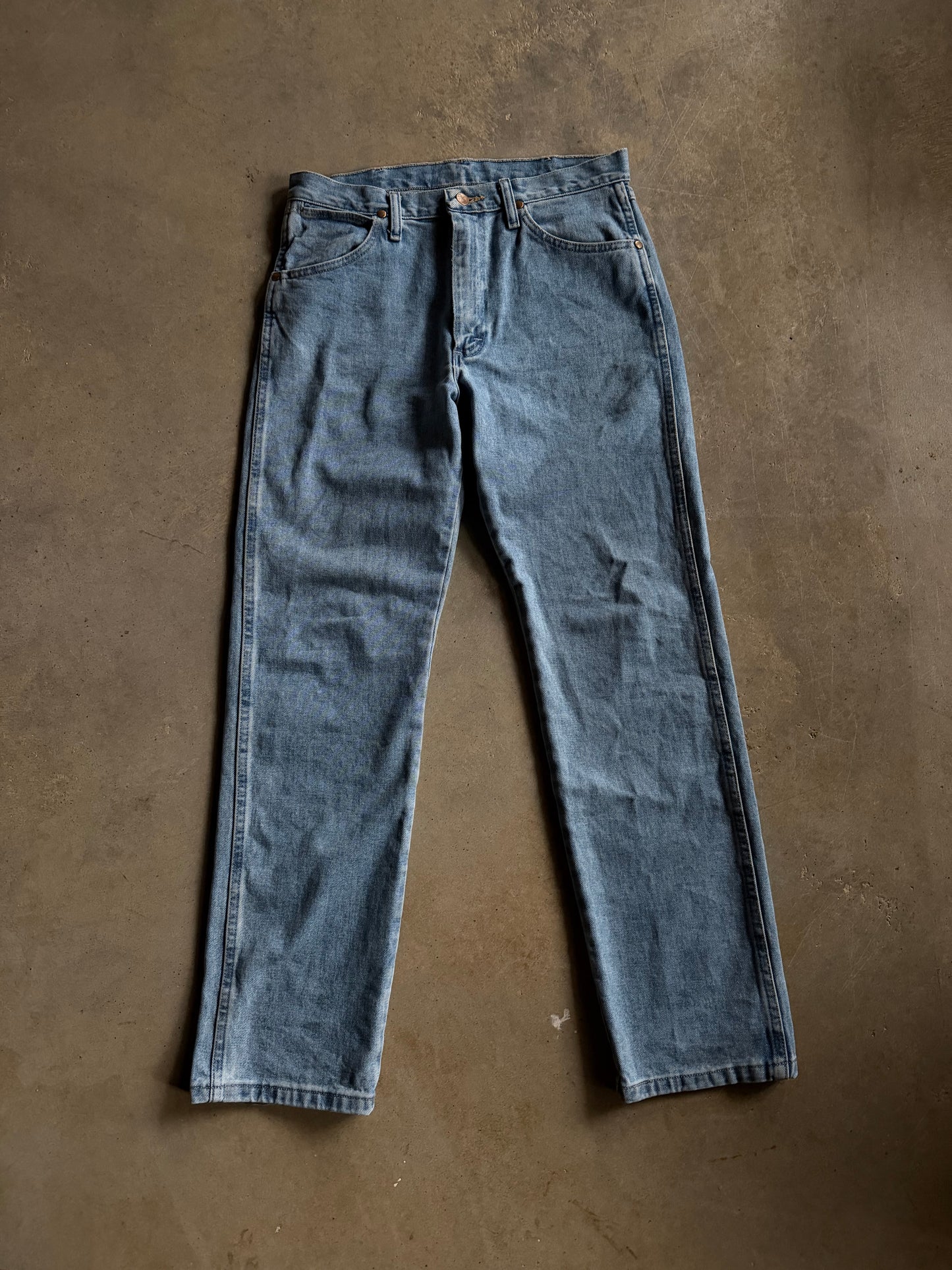 VTG Wrangler Straight Leg Medium Wash Denim Jeans Sz 32x32