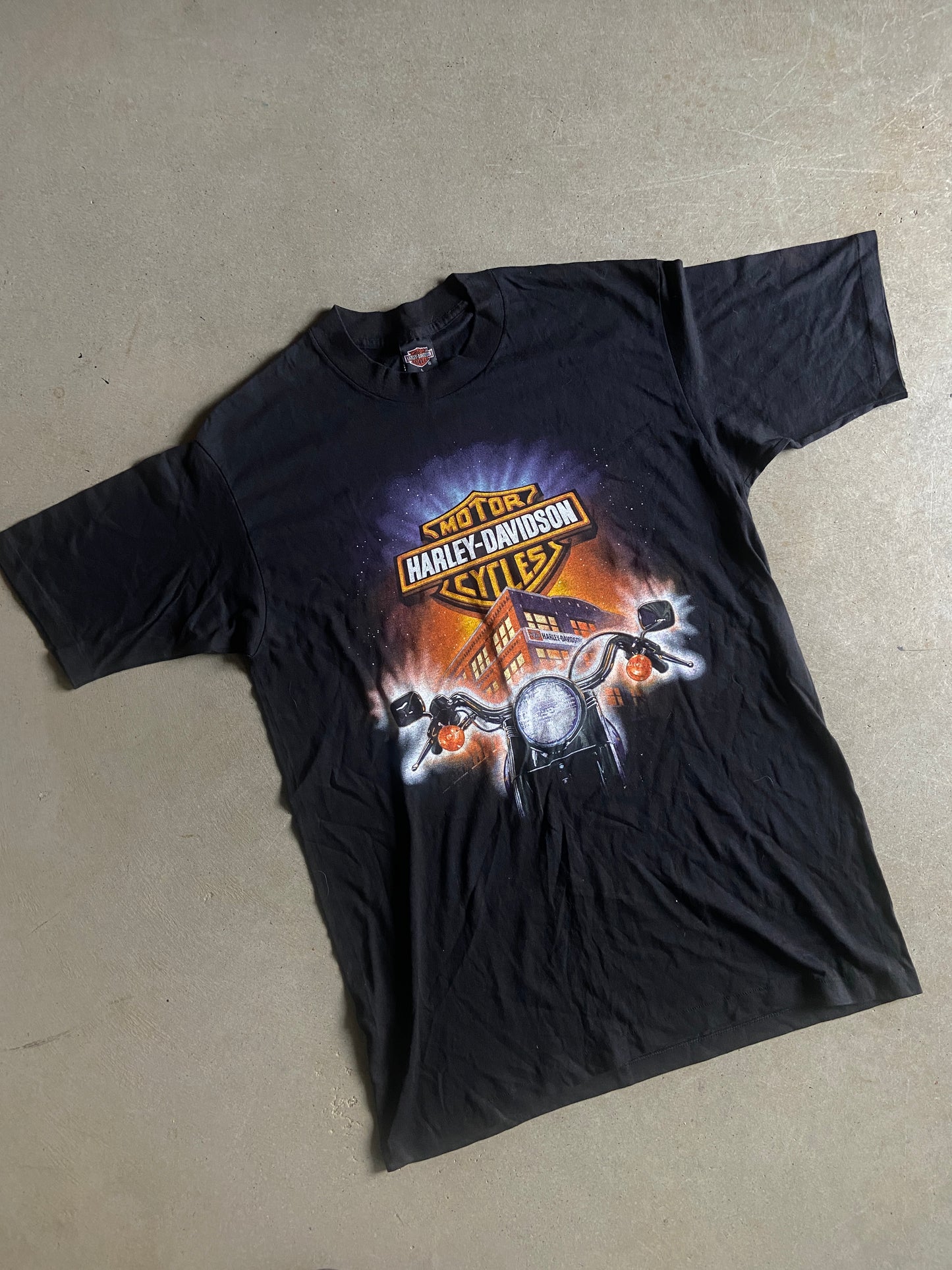 VTG Harley Davidson Thorps Tee Sz L