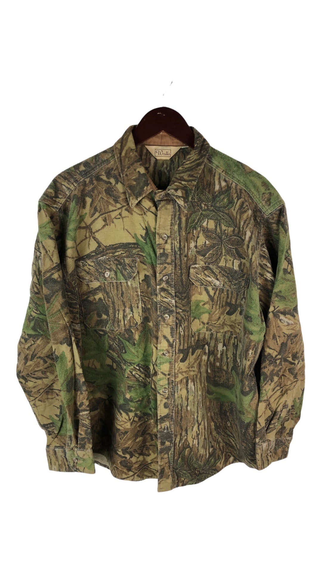 Load image into Gallery viewer, VTG Walls Camo Hunting Button Up L/S Shirt Sz L/XL
