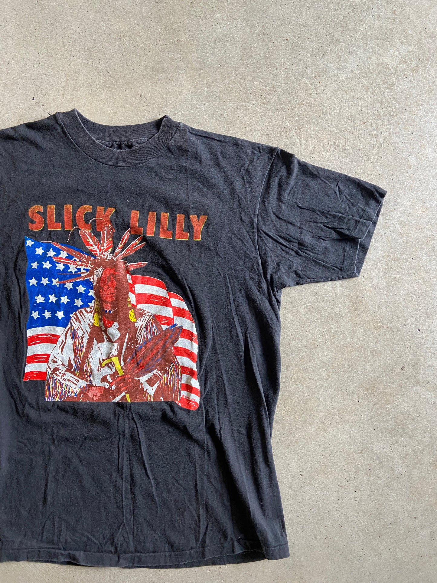 VTG Slick Lilly Grunge World Tour Tee Sz L