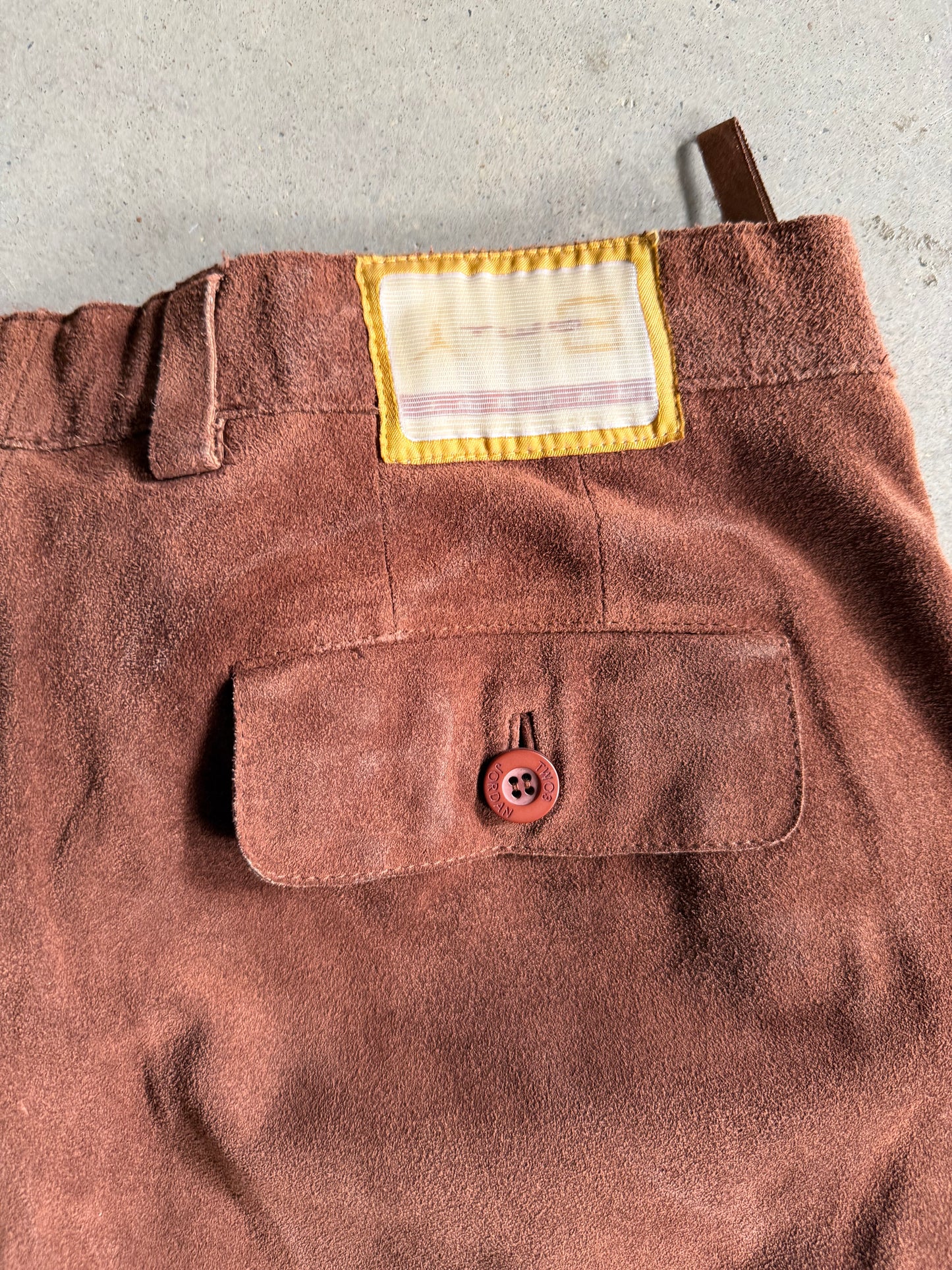 VTG Jordan Two 3 Suede Pants Sz 36x34