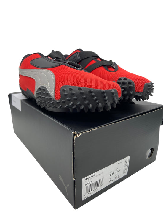 Preowned Puma Mostro OG Red Silver Sz 9.5M/11W 397330-05