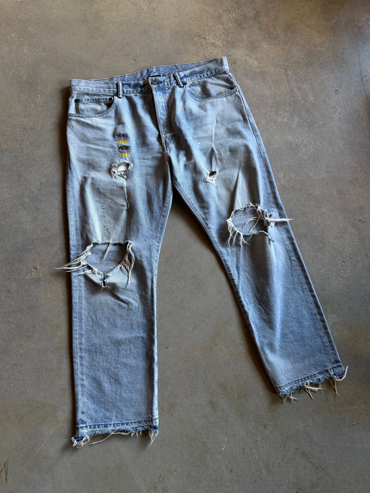 John Elliott Distressed Jeans Sz 38x28