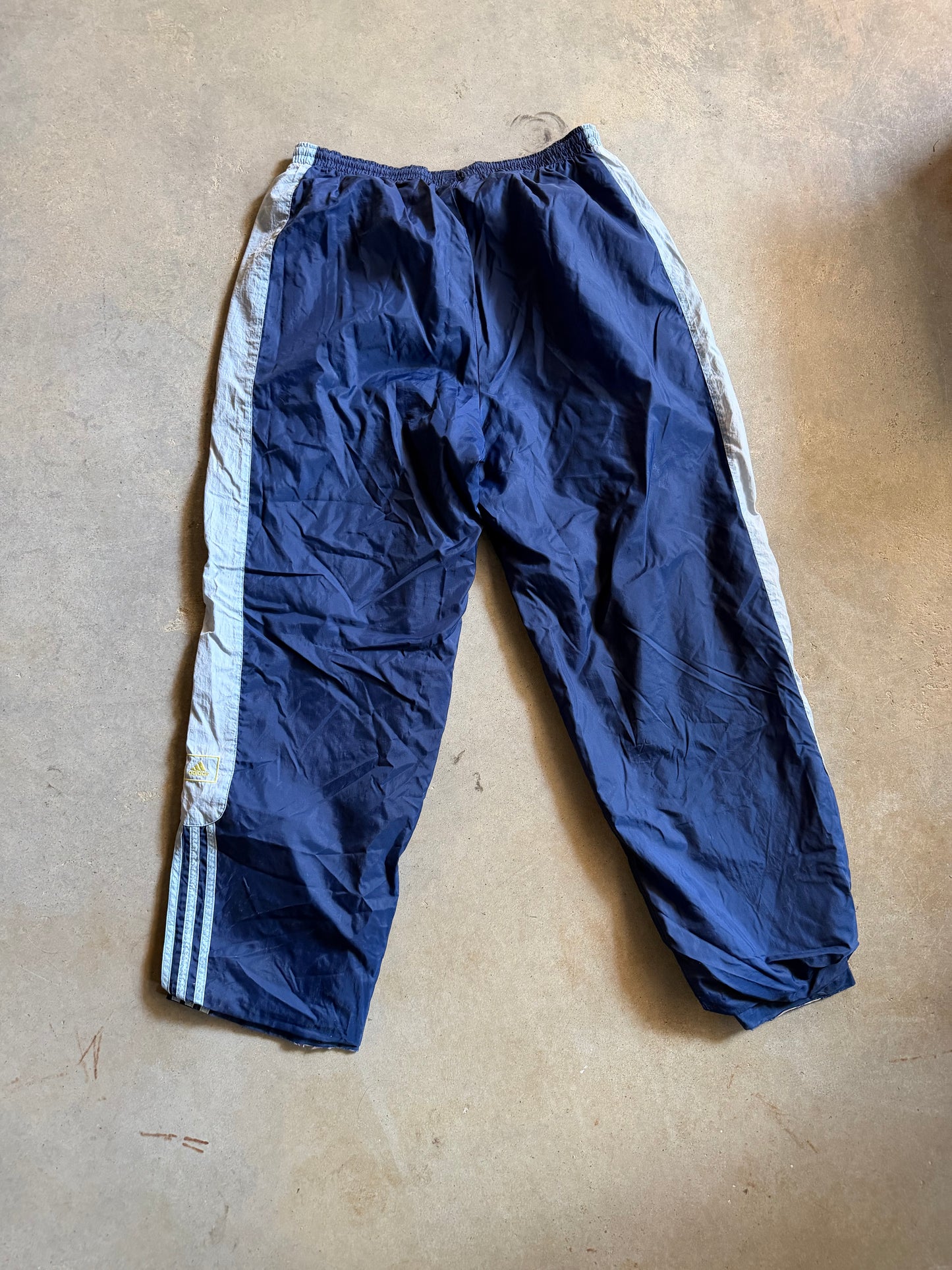 VTG Adidas Blue/Gray Track Pants Sz XL