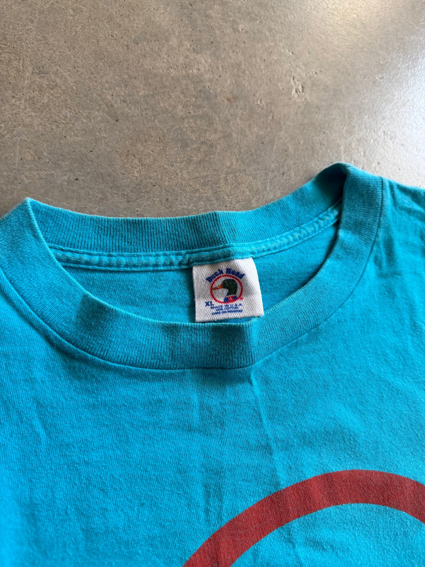 VTG Duck Head Teal Tee Sz XL