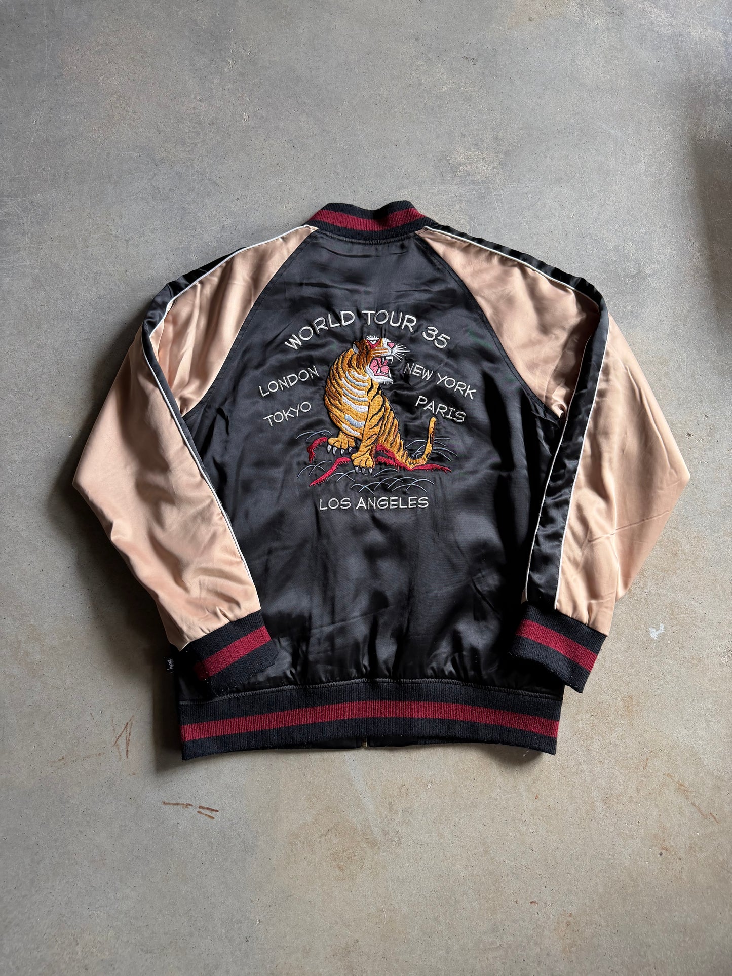 Stussy World Tour 35 Sukajan Jacket Sz L