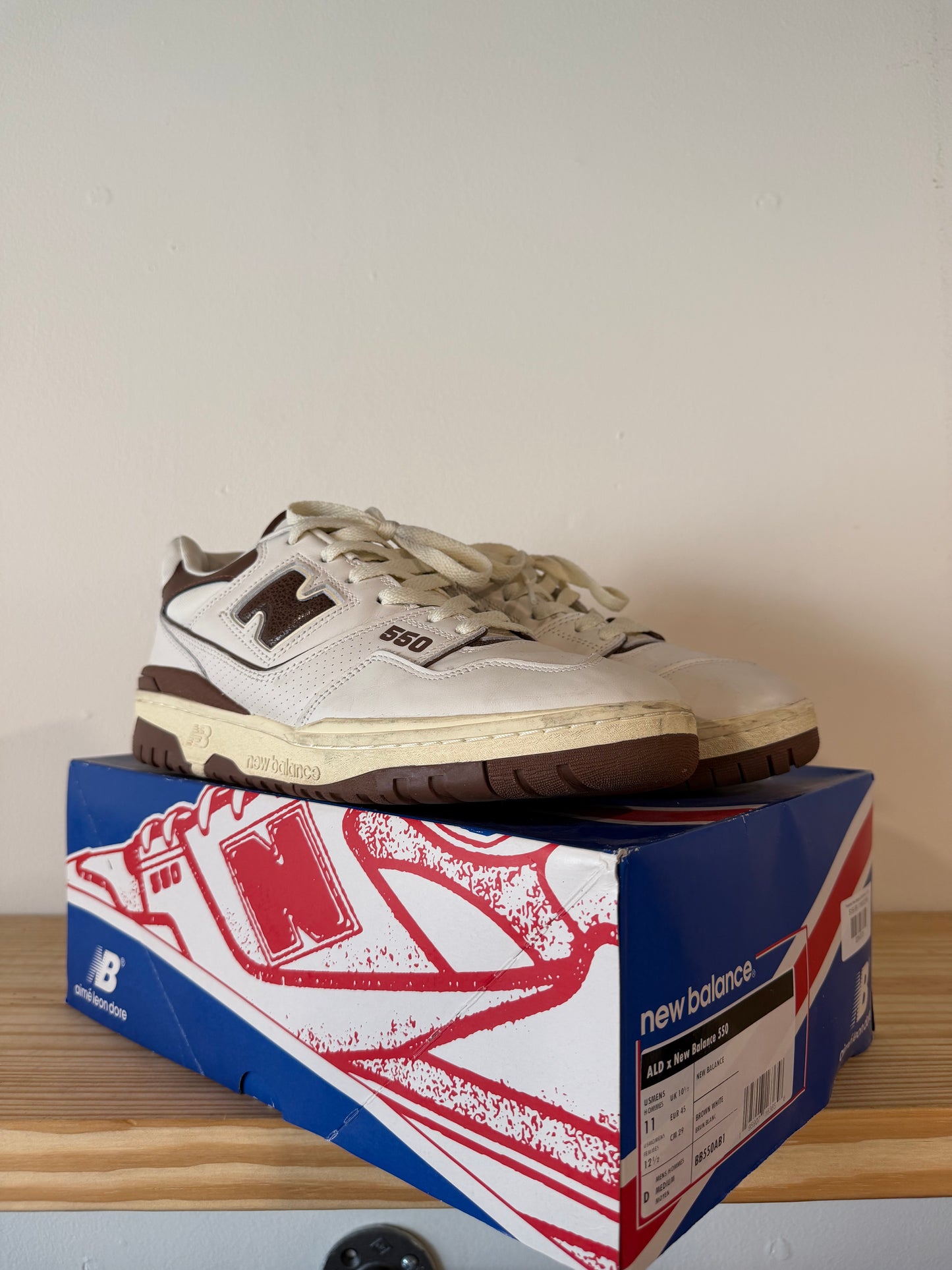 New Balance 550 Aime Leon Dore Brown Sz 11M
